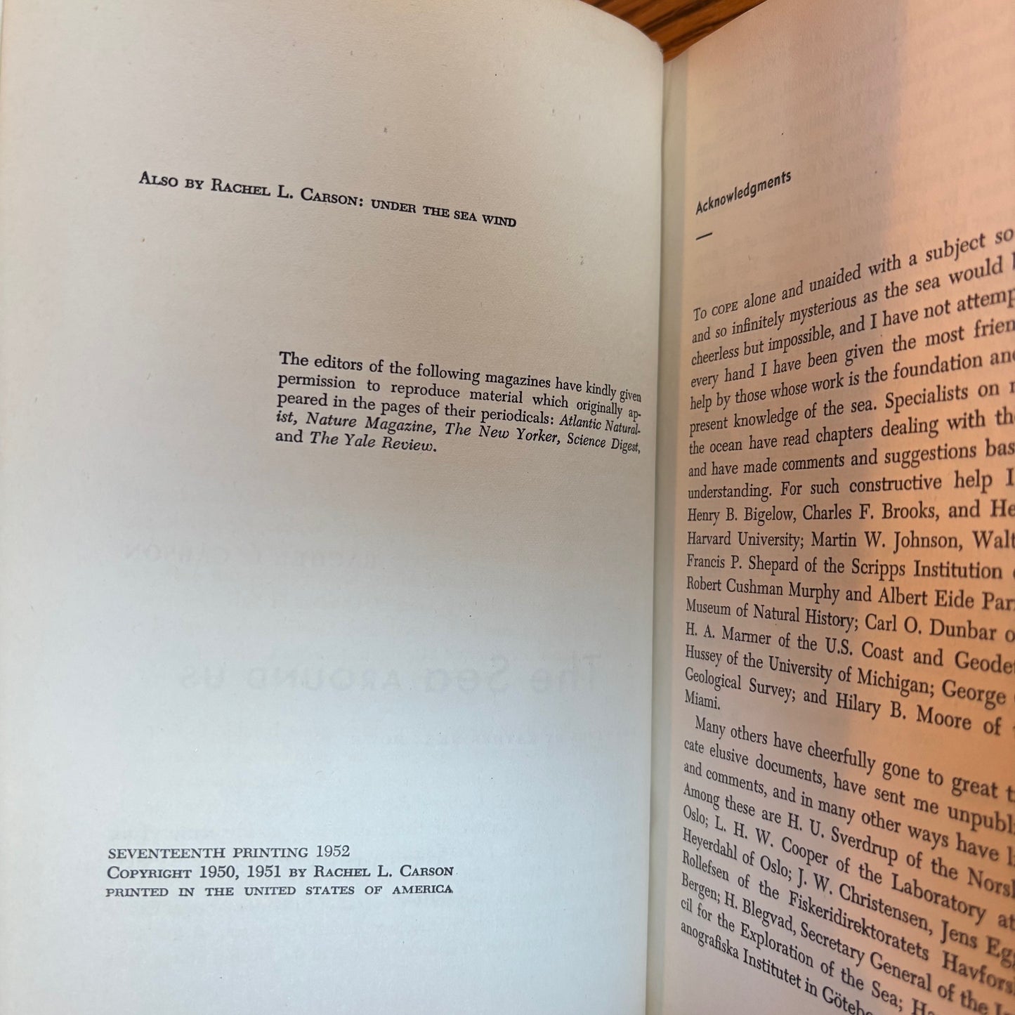 Rachel L. Carson - The Sea Around Us