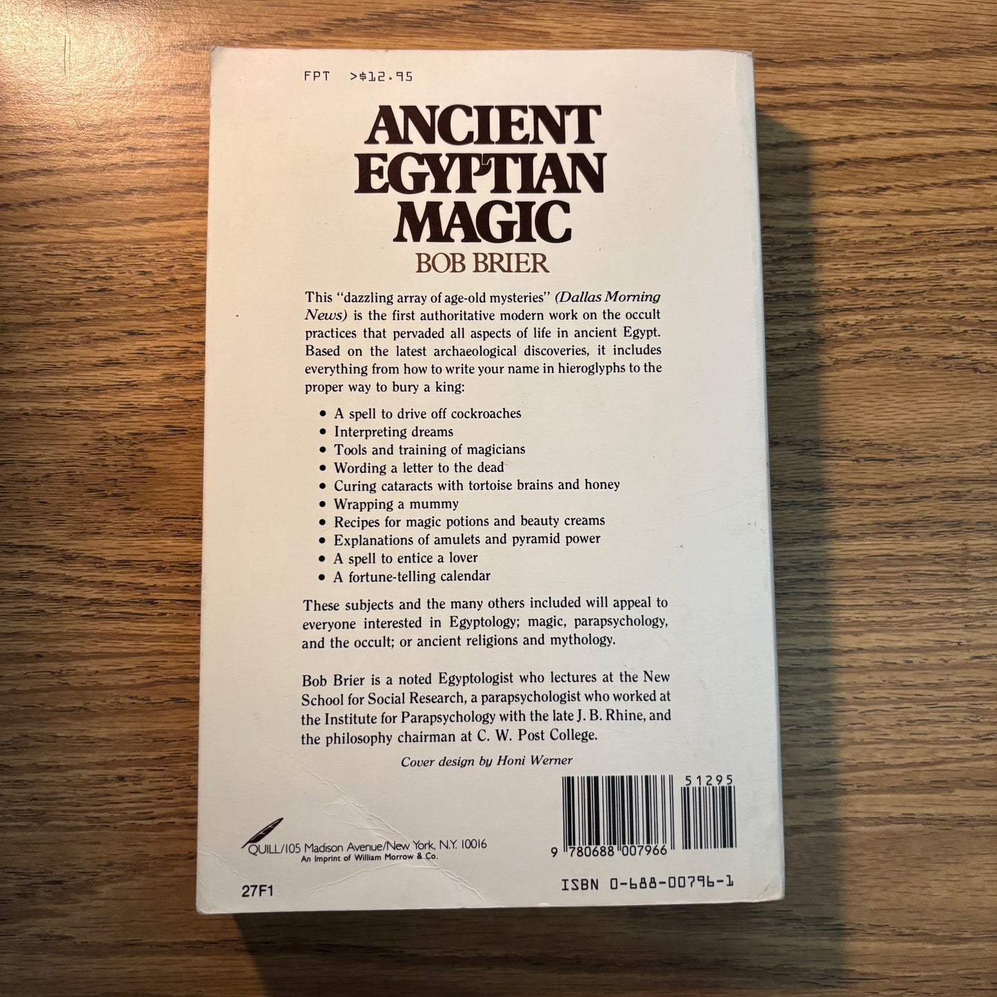 Bob Brier - Ancient Engyptian Magic - Signed First Edition & Trade Paperback