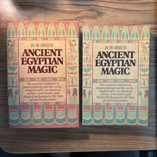Bob Brier - Ancient Engyptian Magic - Signed First Edition & Trade Paperback