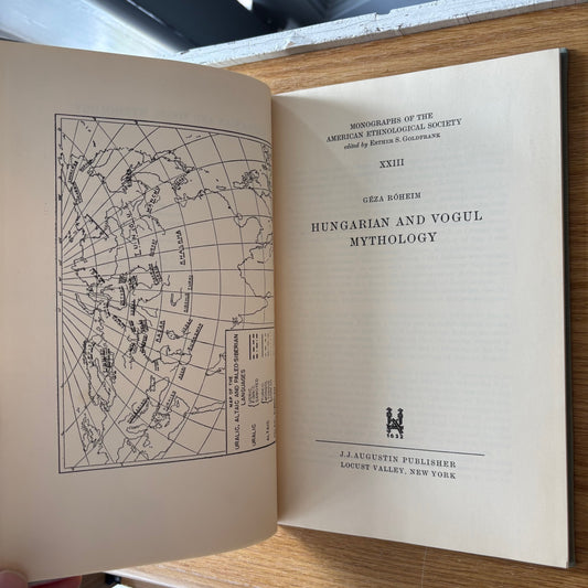 Geza Roheim - Hungarian and Vogul Mythology