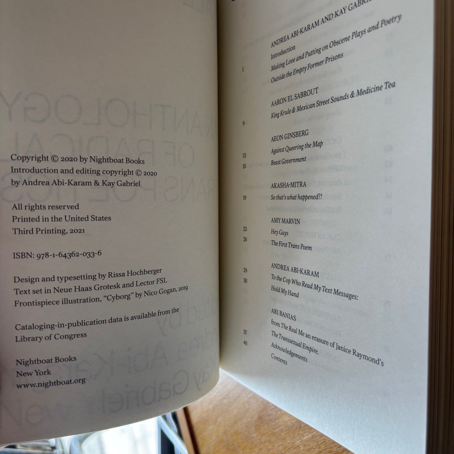 Andrea Abi-Karam, Kay Gabriel, eds. - We Want it All: An Anthology of Radical Trans Poetics