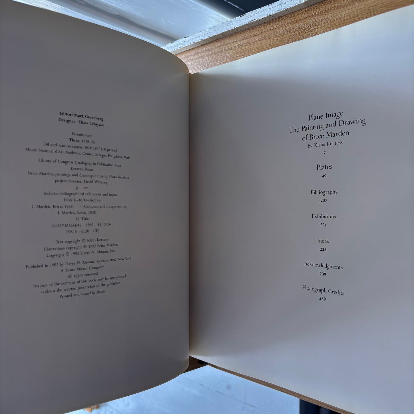 Brice Marden: Paintings and Drawings - Signed First Edition