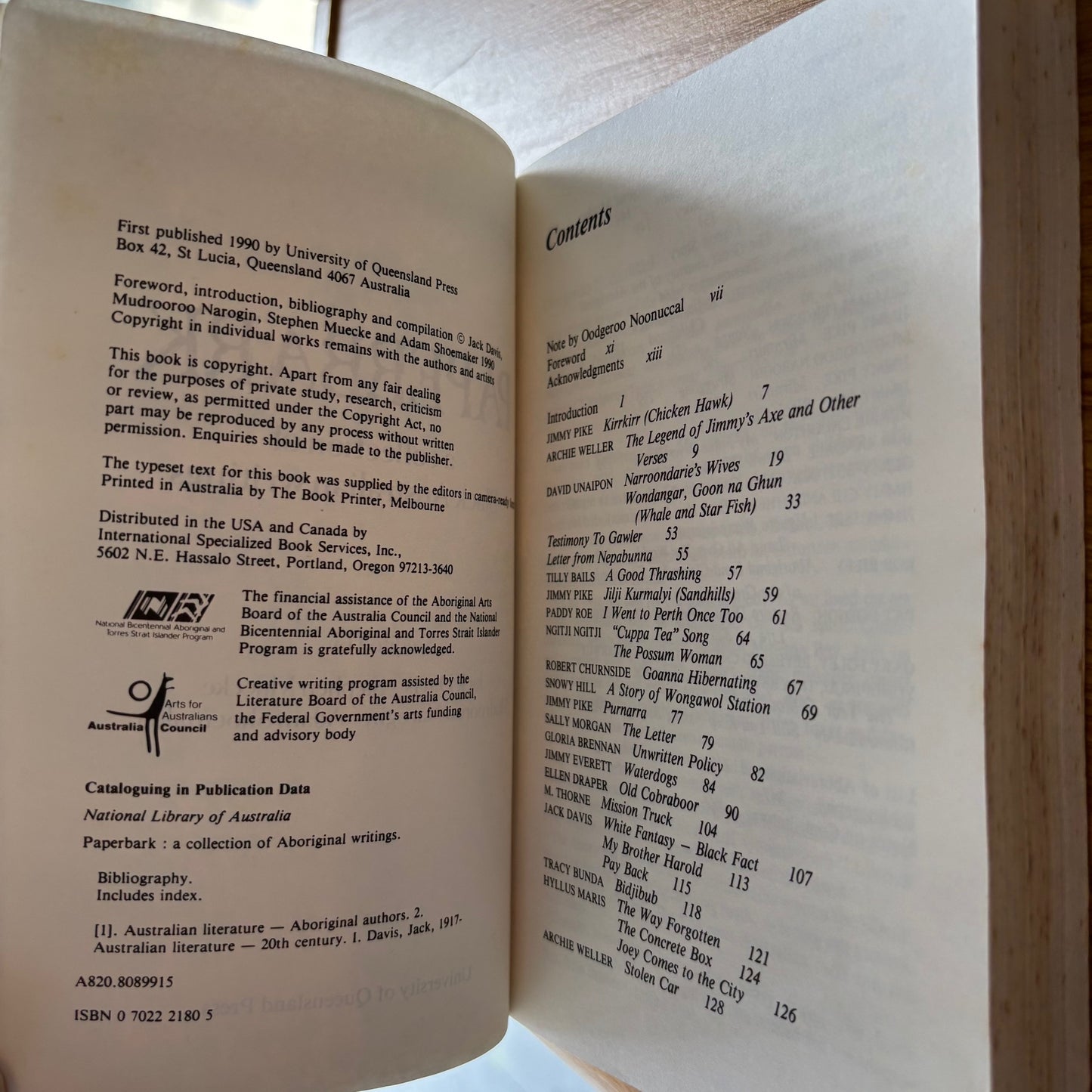 Paperbark: A Collection of Black Australian Writings