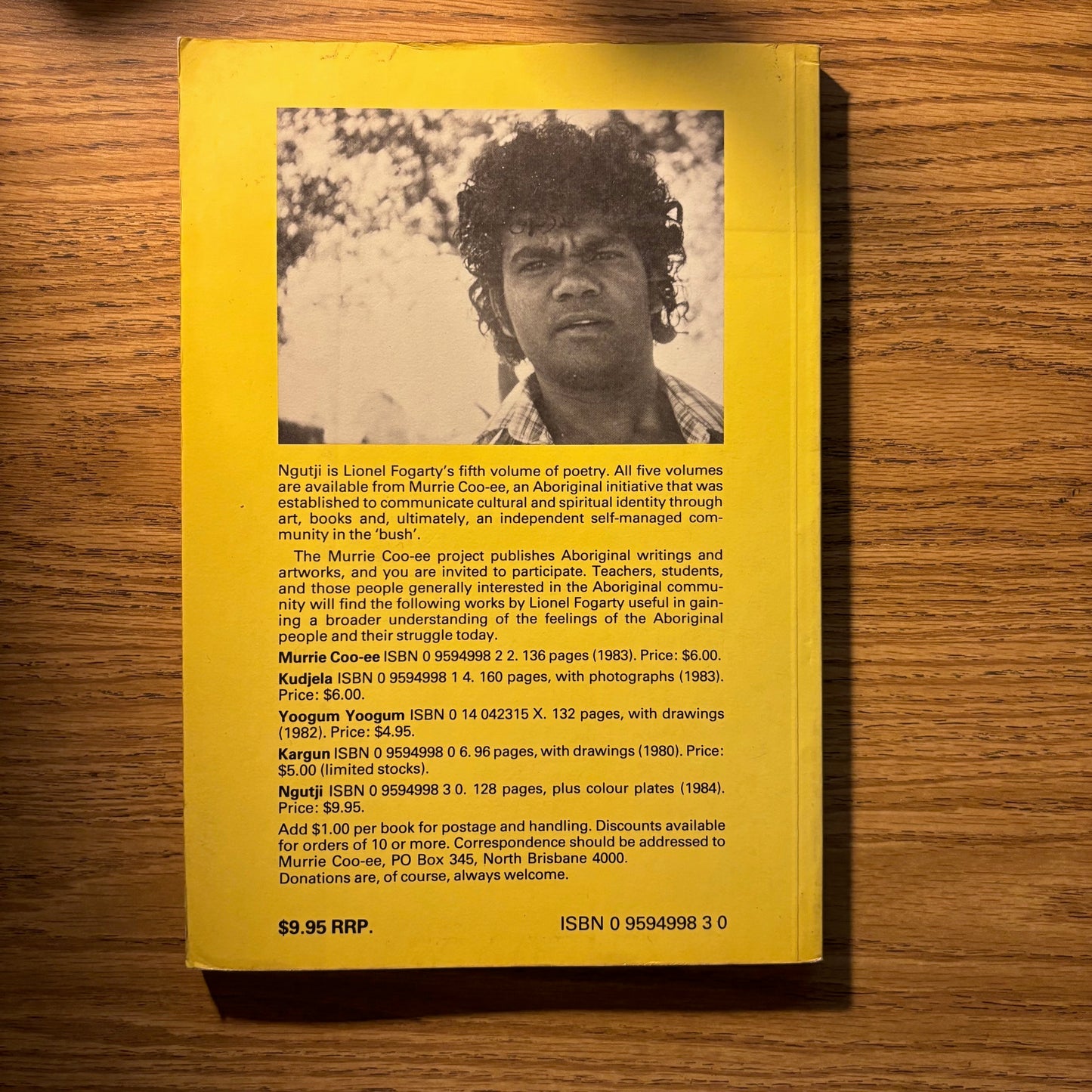 Lionel Fogarty - Ngutji - First Edition