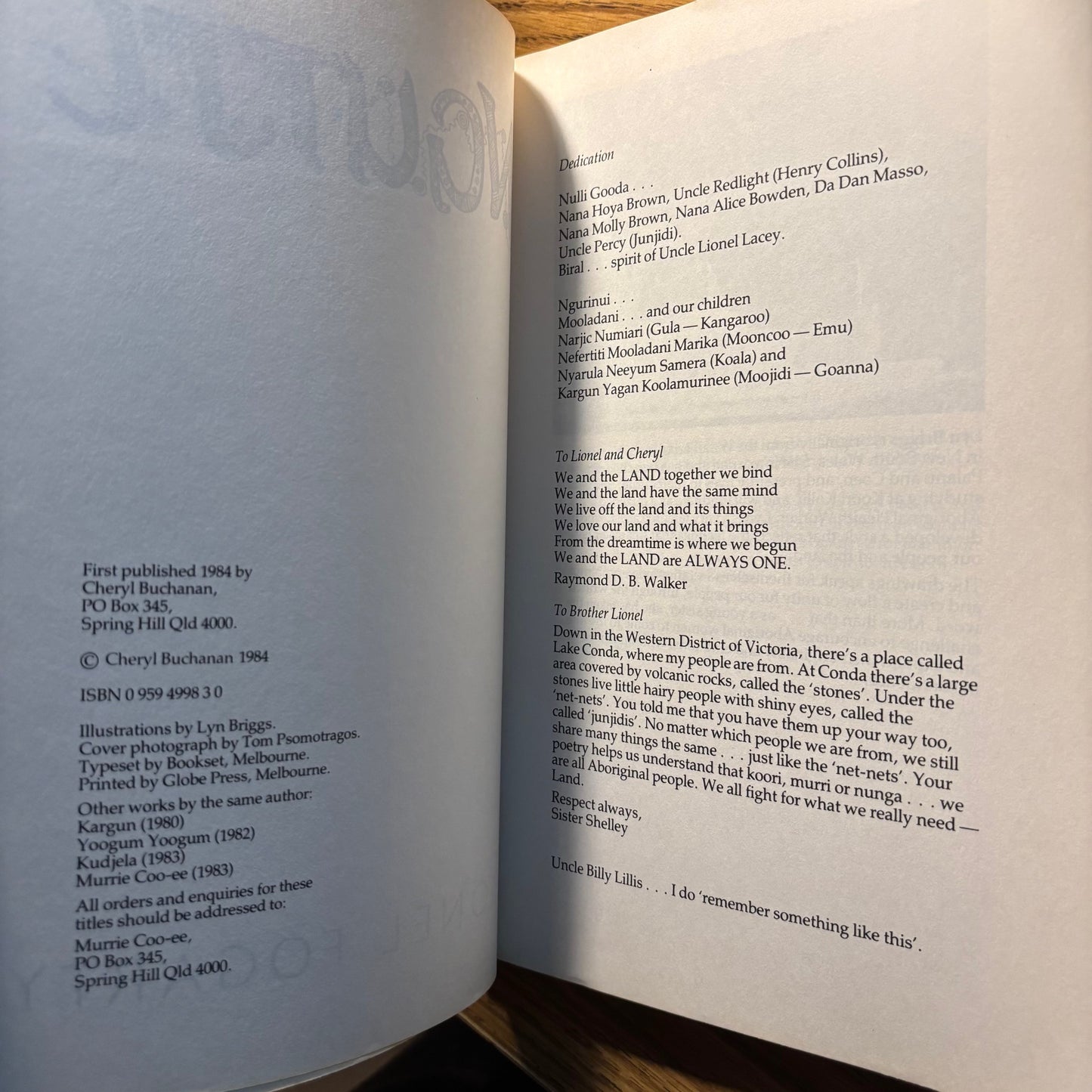 Lionel Fogarty - Ngutji - First Edition