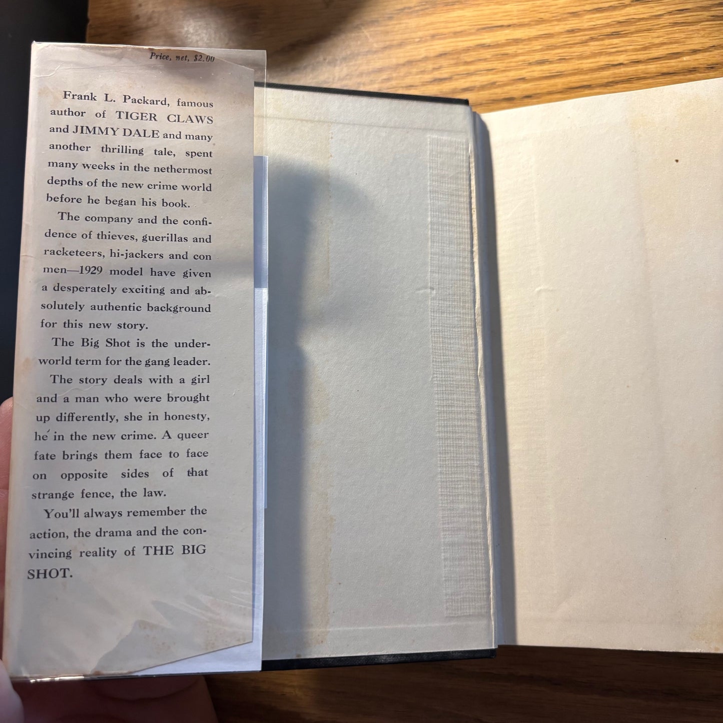 Frank L. Packard - The Big Shot - First Edition