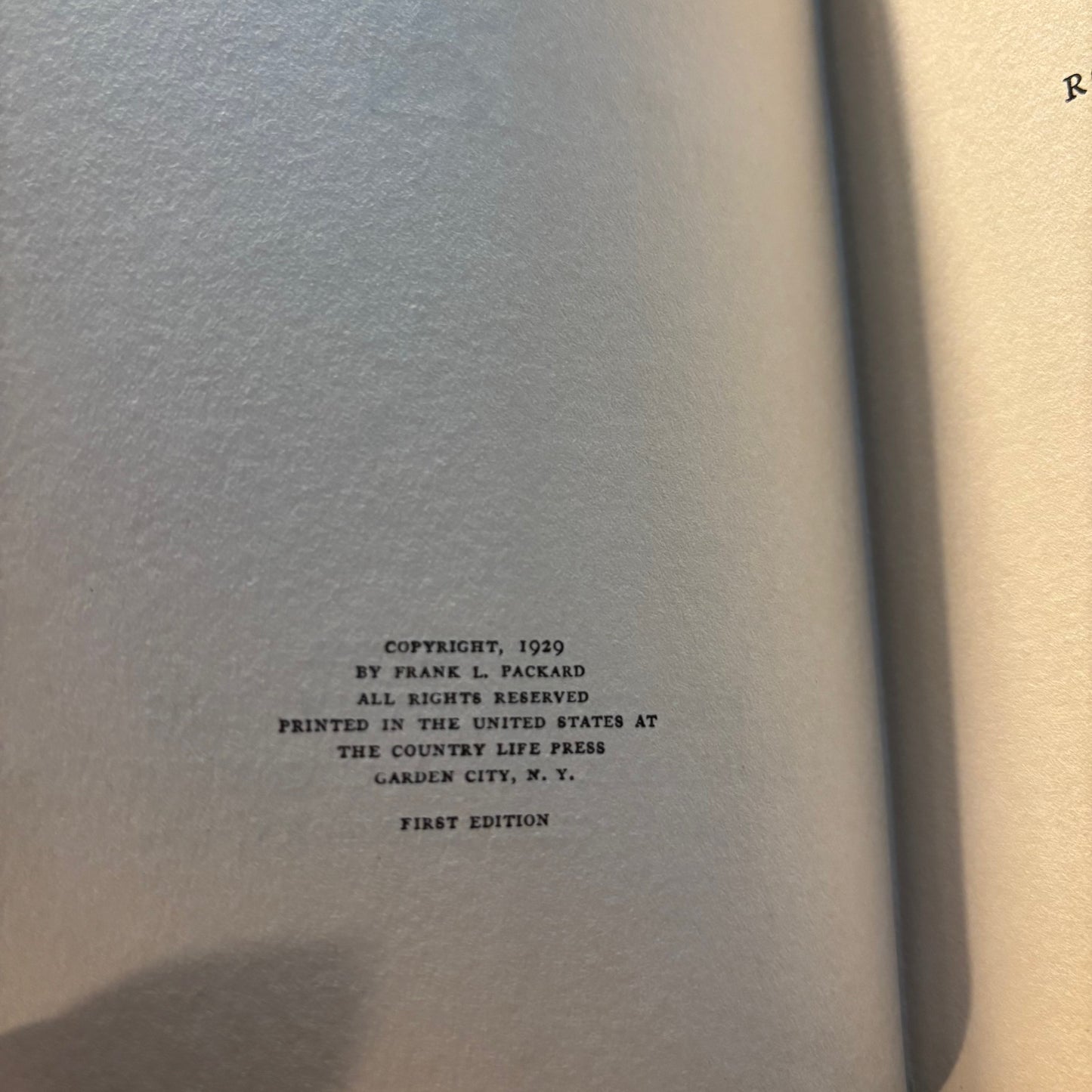 Frank L. Packard - The Big Shot - First Edition