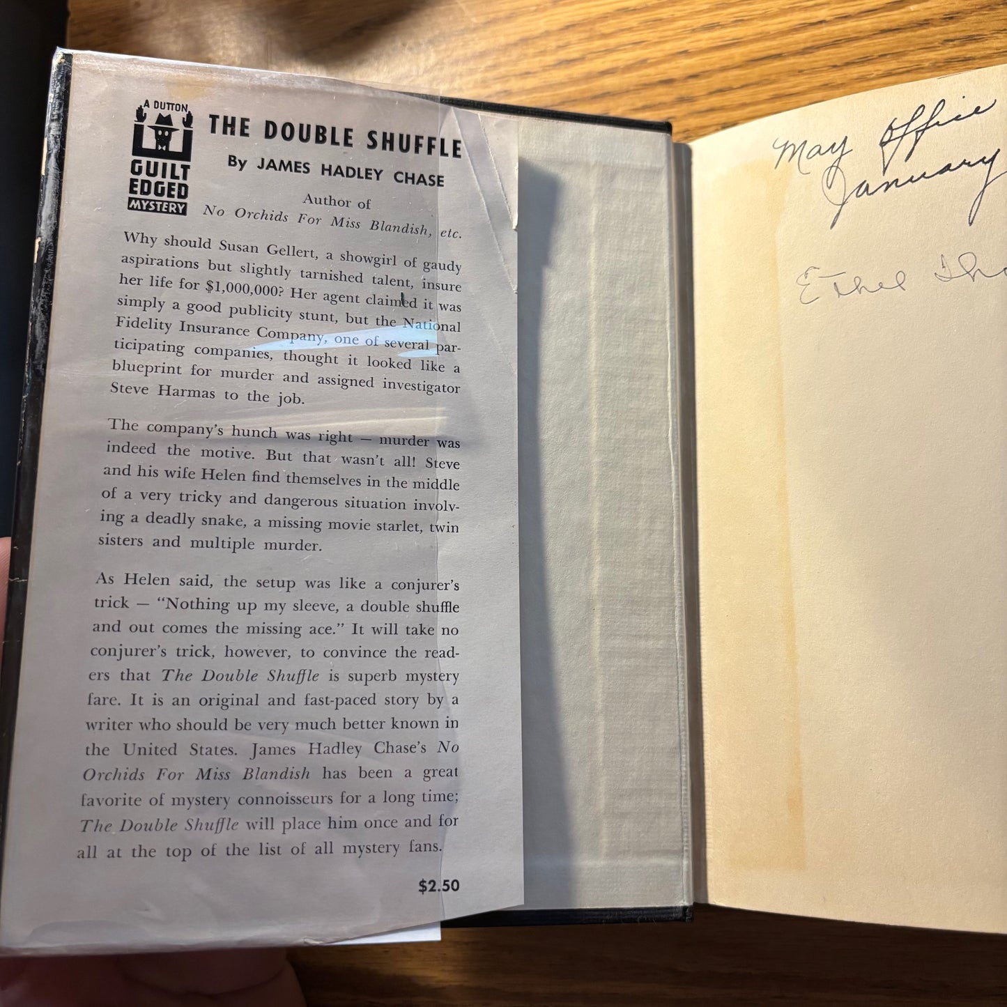 James Hadley Chase - The Double Shuffle - First Edition