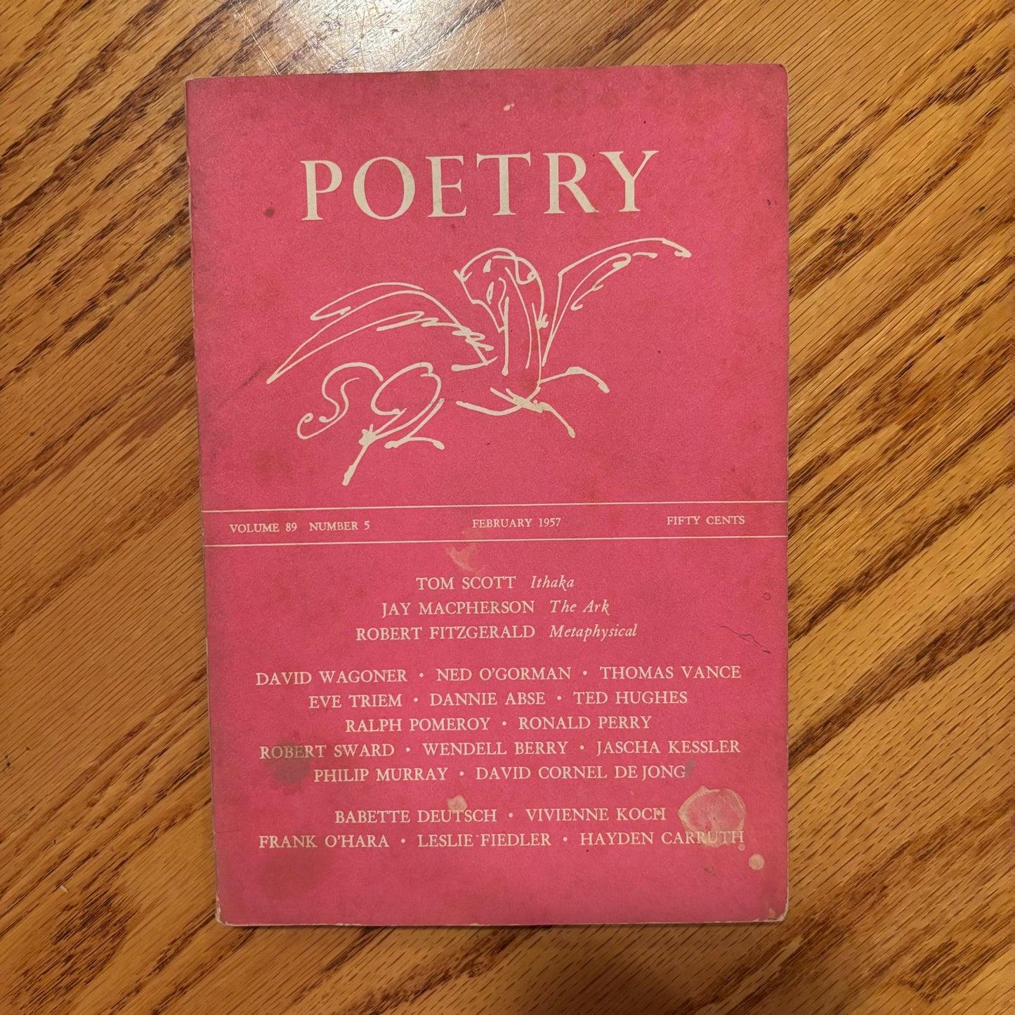 Poetry Volume 89 Number 5 - Frank O'Hara, Wendell Berry, Ted Hughes