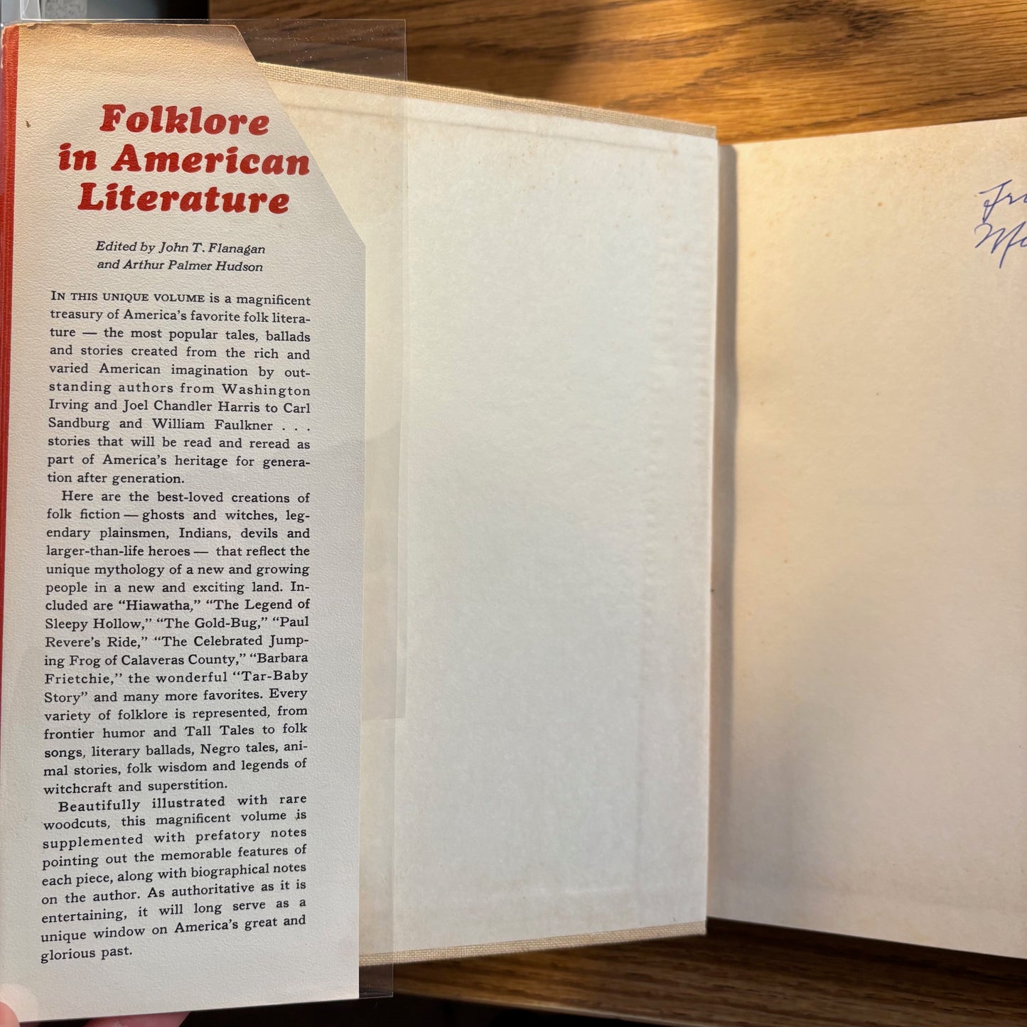 John T. Flanagan, Arthur Palmer Hudson, eds. - Folklore in American Literature