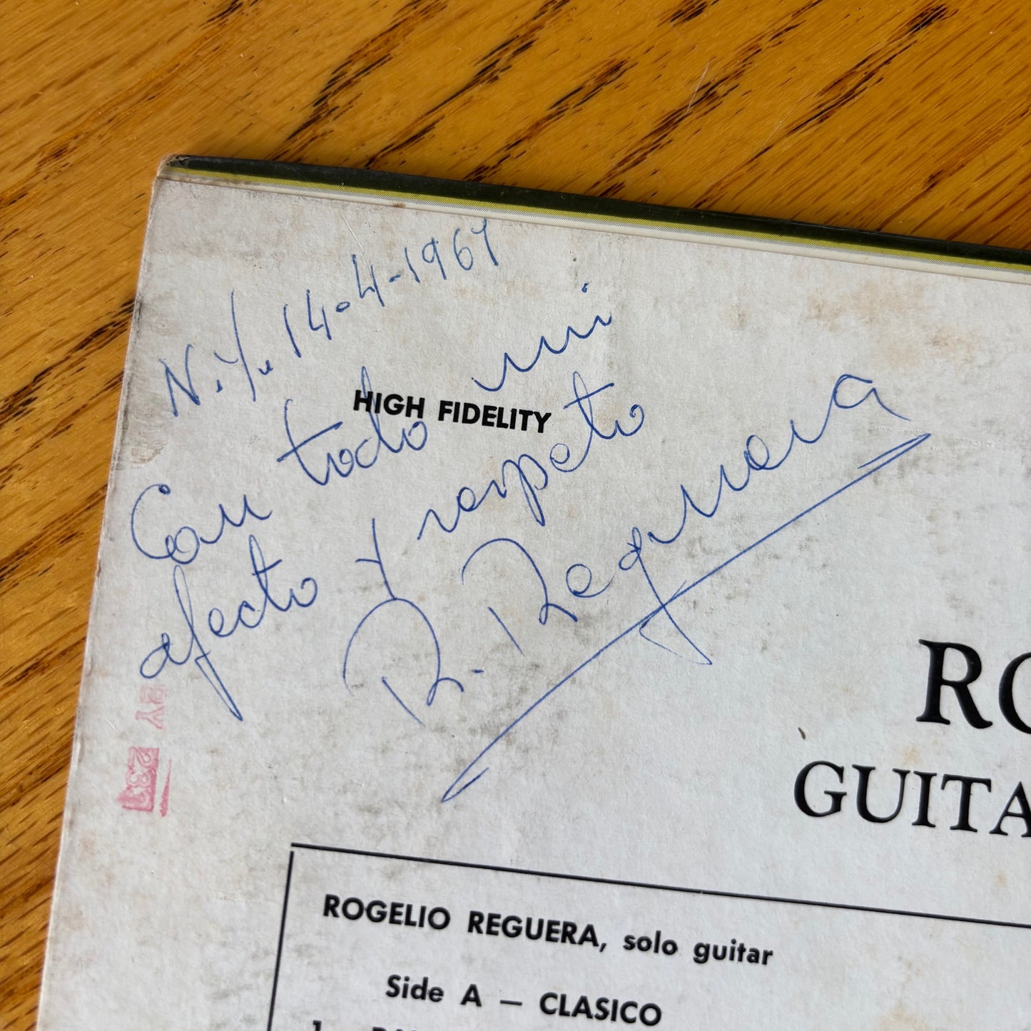 Rogelio Reguera - Guitarra Clasica y Flamenca - Signed