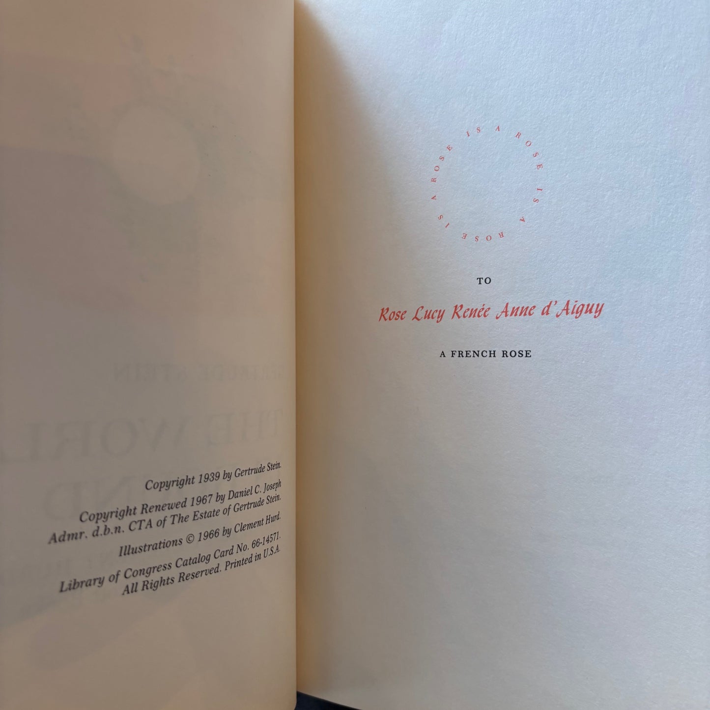 Gertrude Stein - The World is Round