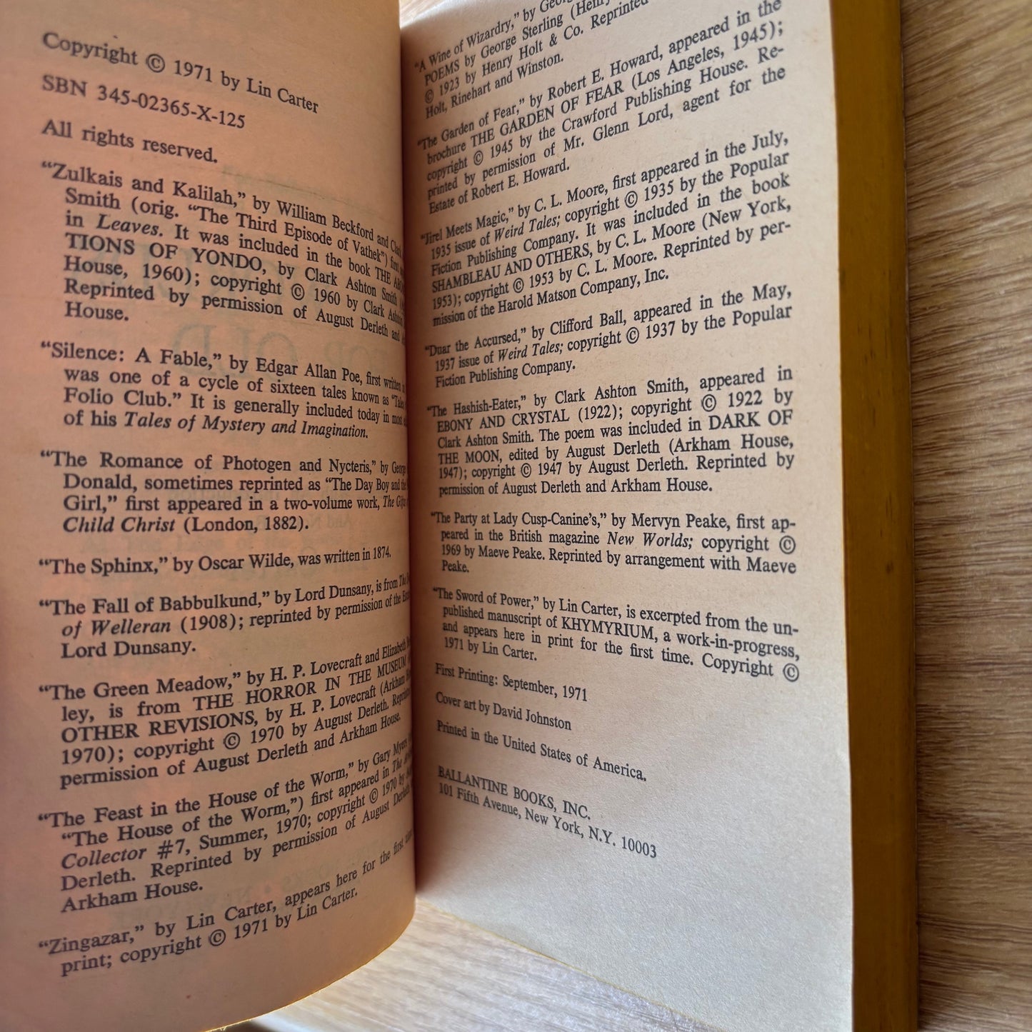 Lin Carter, ed. - New Worlds for Old - First Edition