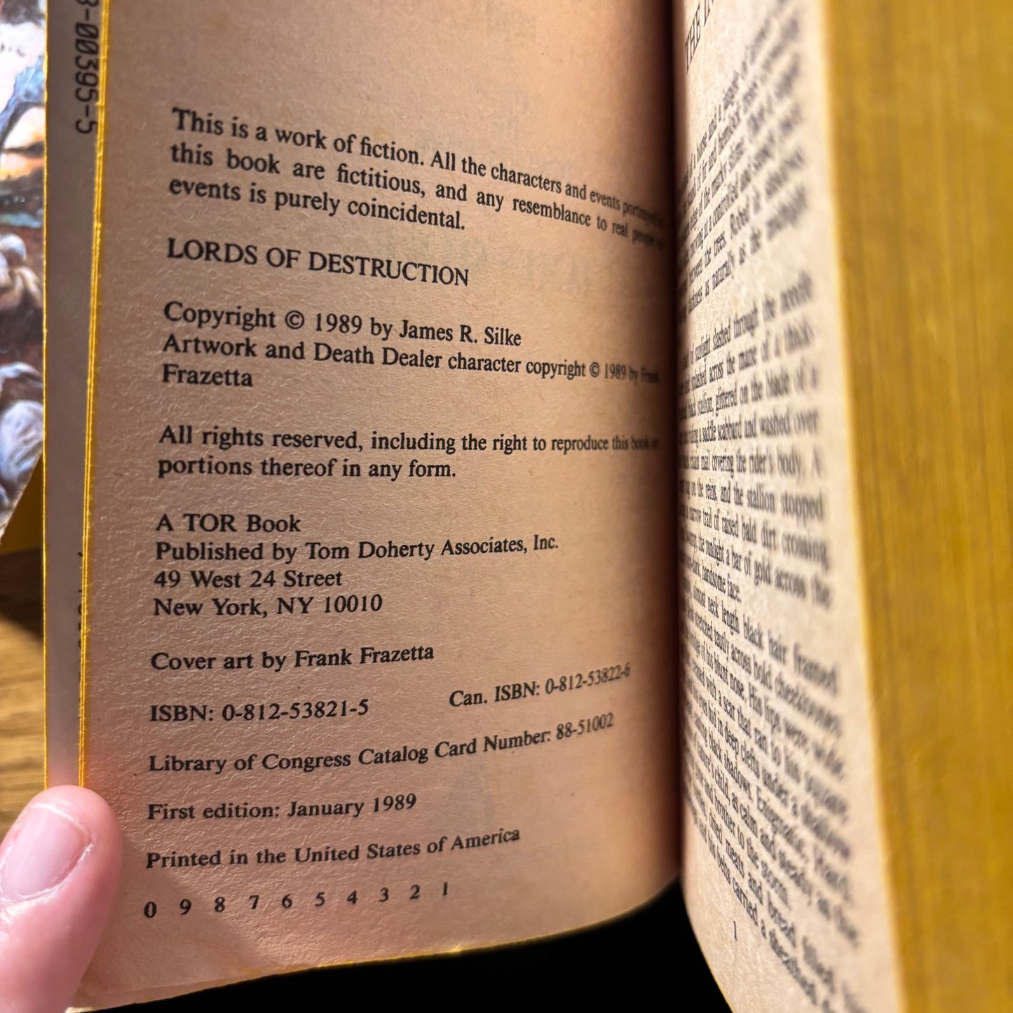 James Silke - Frank Frazetta's Death Dealer, Book II: Lords of Destruction - First Edition