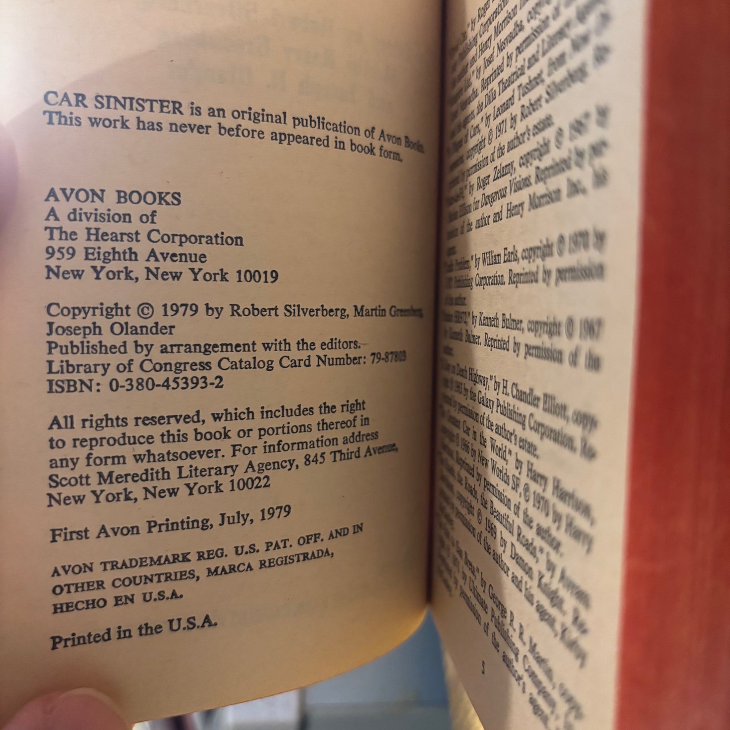 Robert Silverberg, Martin H. Greenberg, Joseph D. Olander, eds. - Car Sinister - First Edition