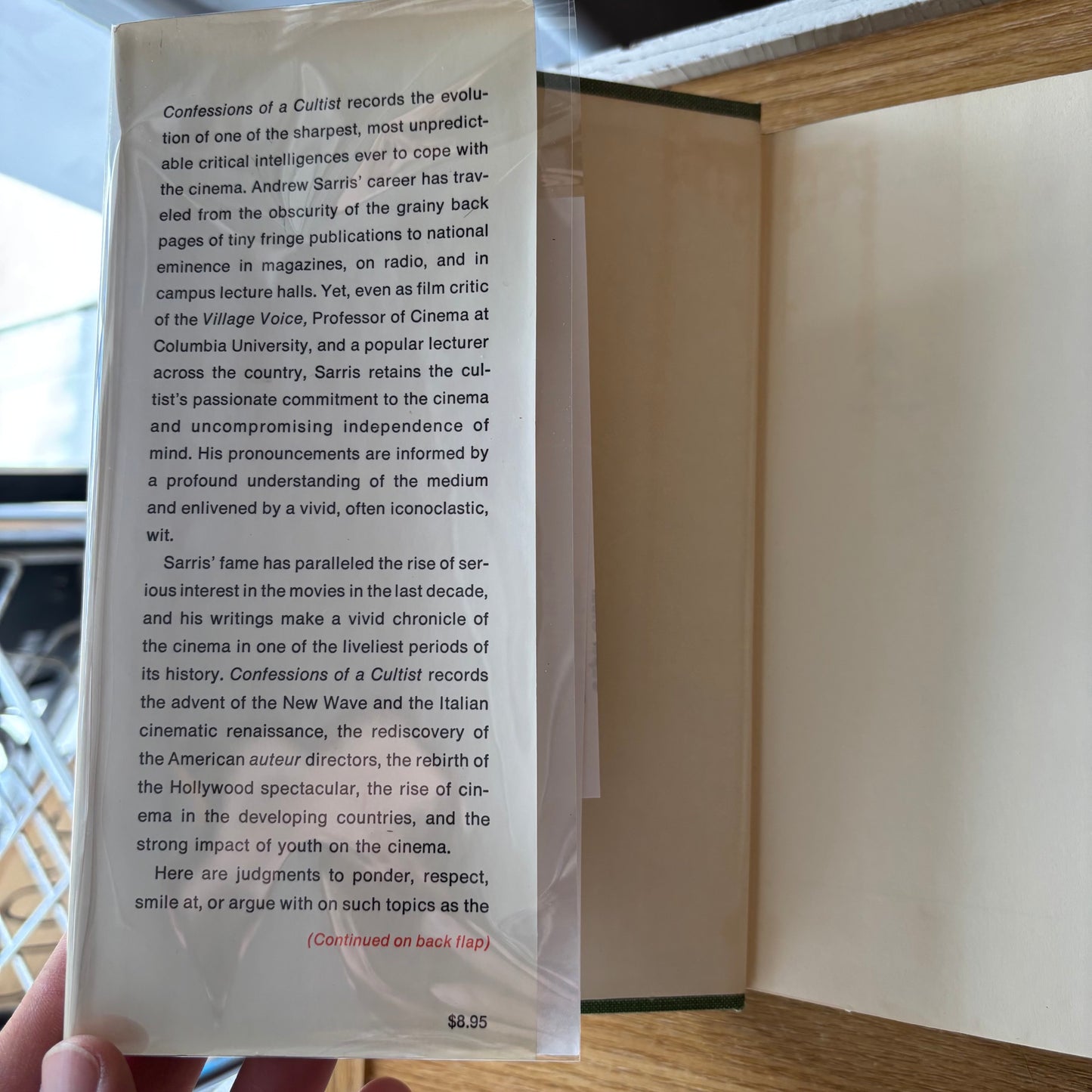 Andrew Sarris - Confessions of a Cultist: On the Cinema 1955/1969 - First Edition