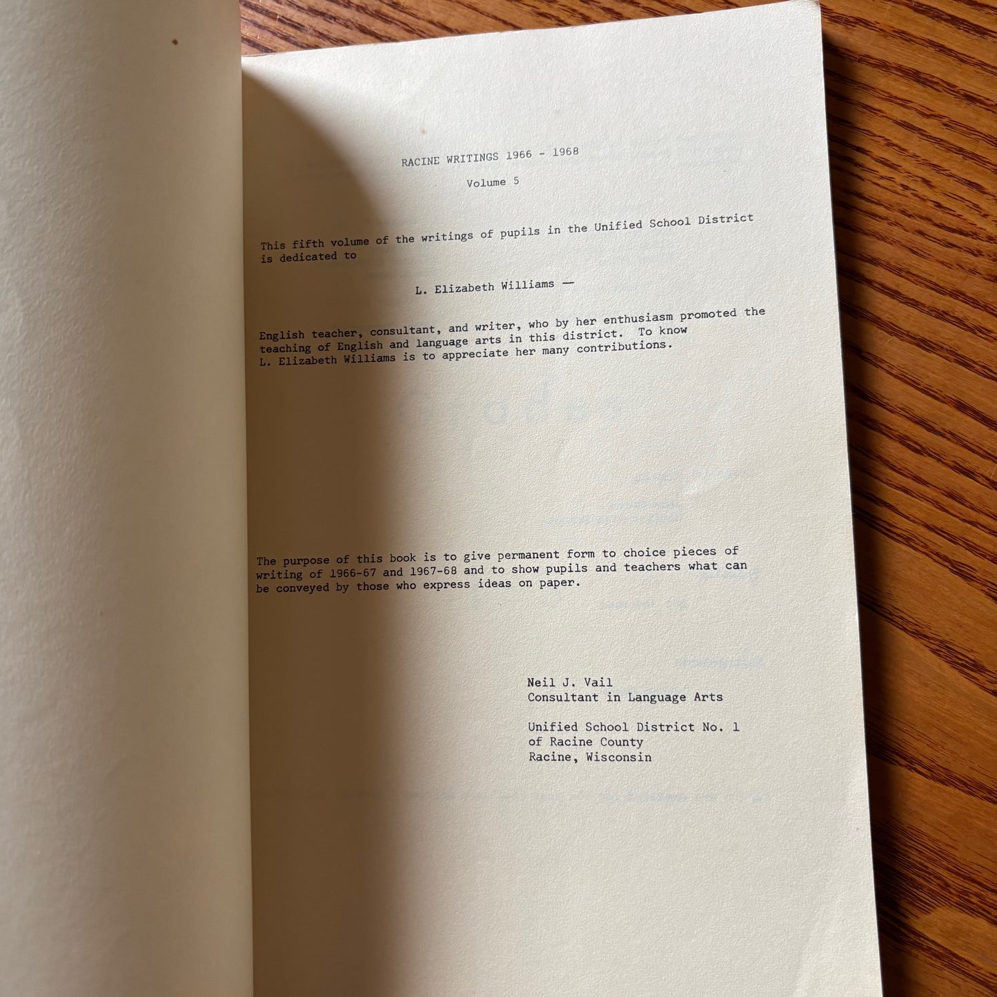 Racine Writings 1966-1968