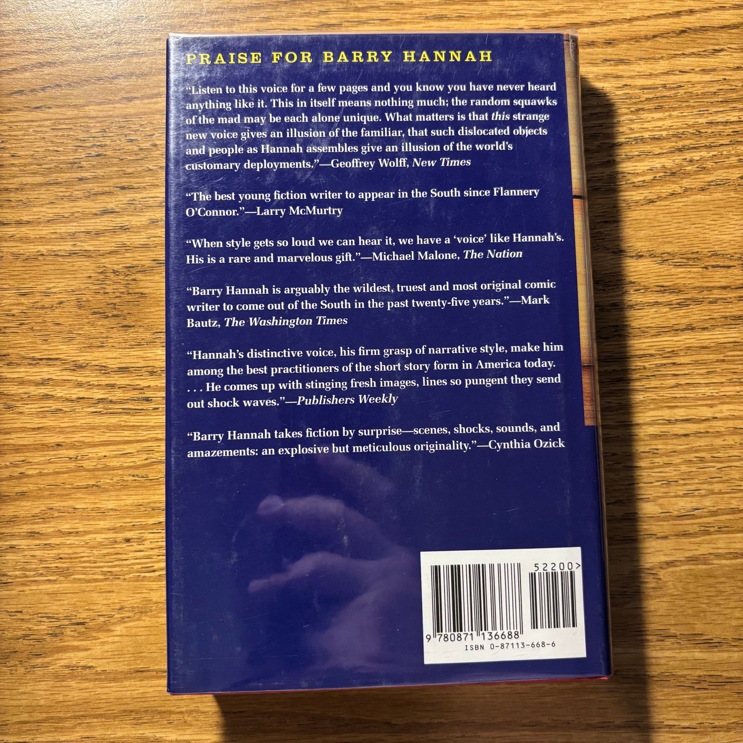 Barry Hannah - High Lonesome - Signed First Edition