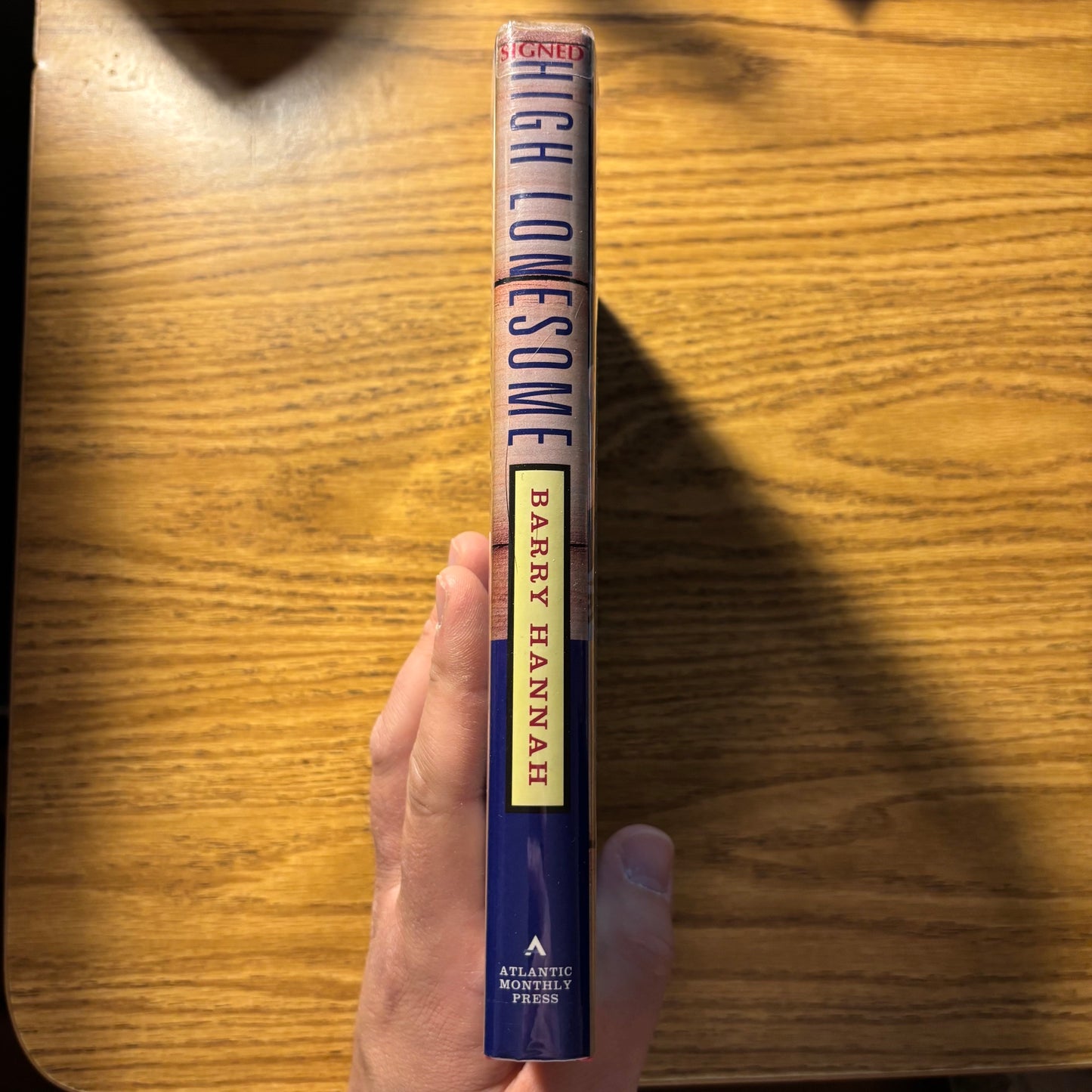 Barry Hannah - High Lonesome - Signed First Edition