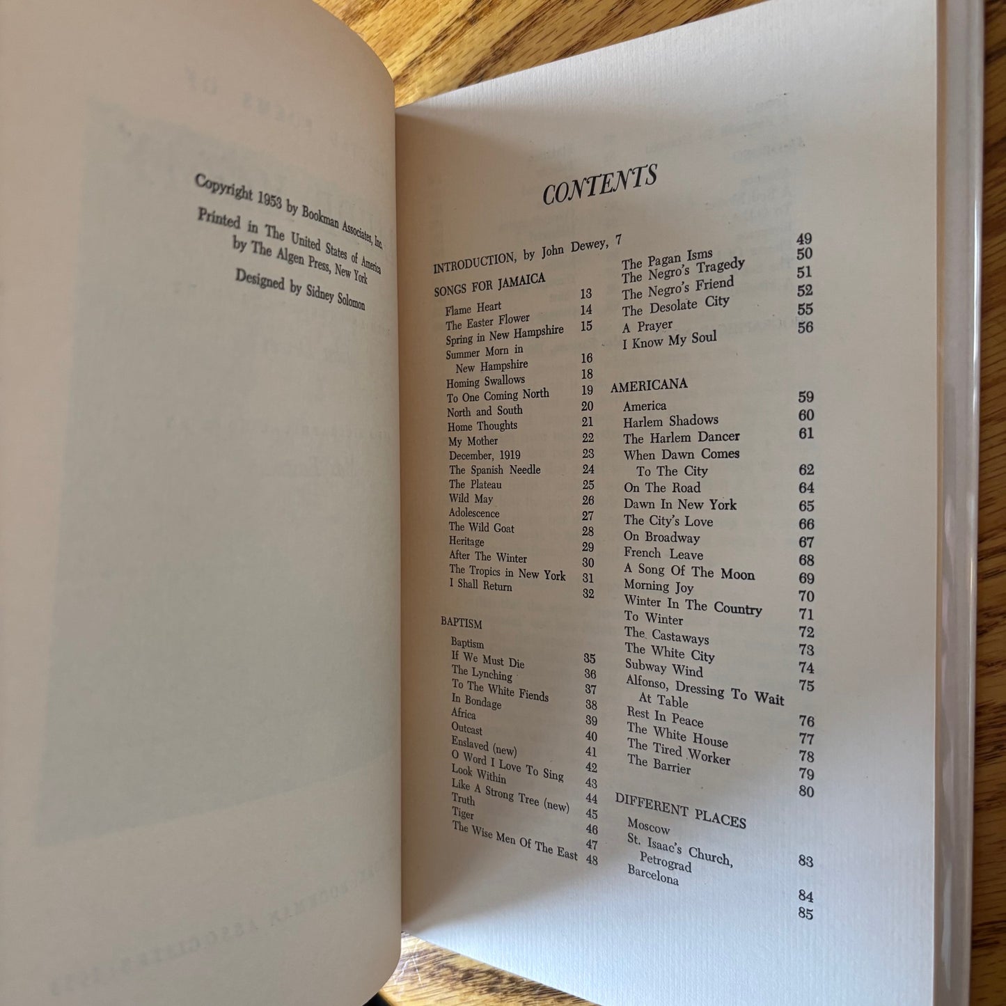 Claude McKay - Selected Poems - First Edition
