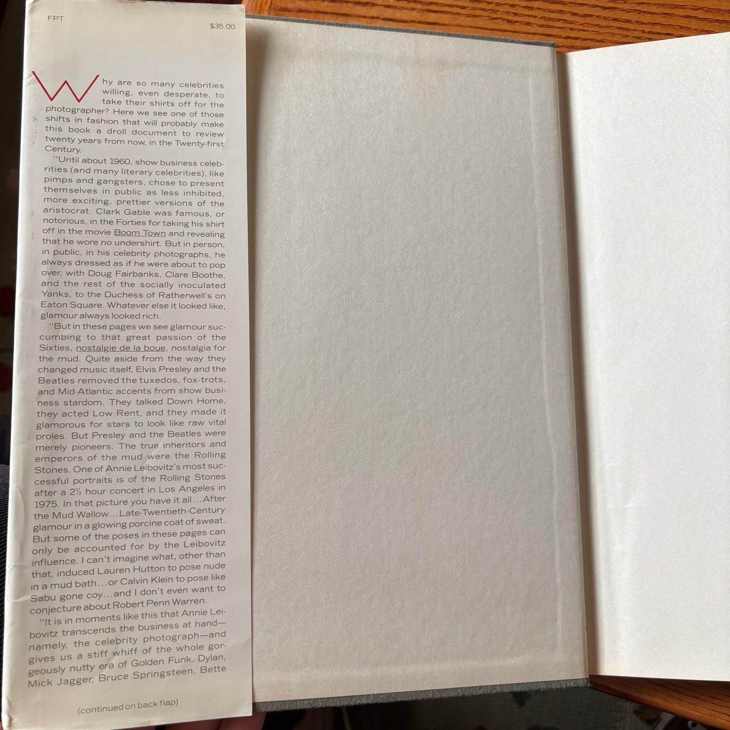 Annie Leibovitz - Photographs  - First Edition