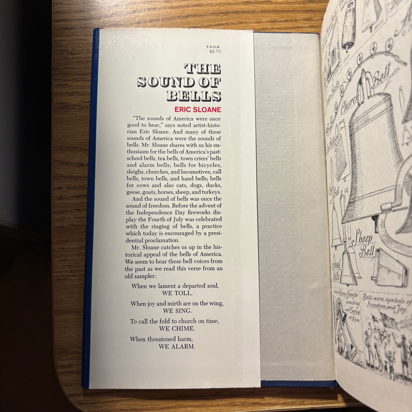 Eric Sloane - The Sound of Bells - Signed First Edition