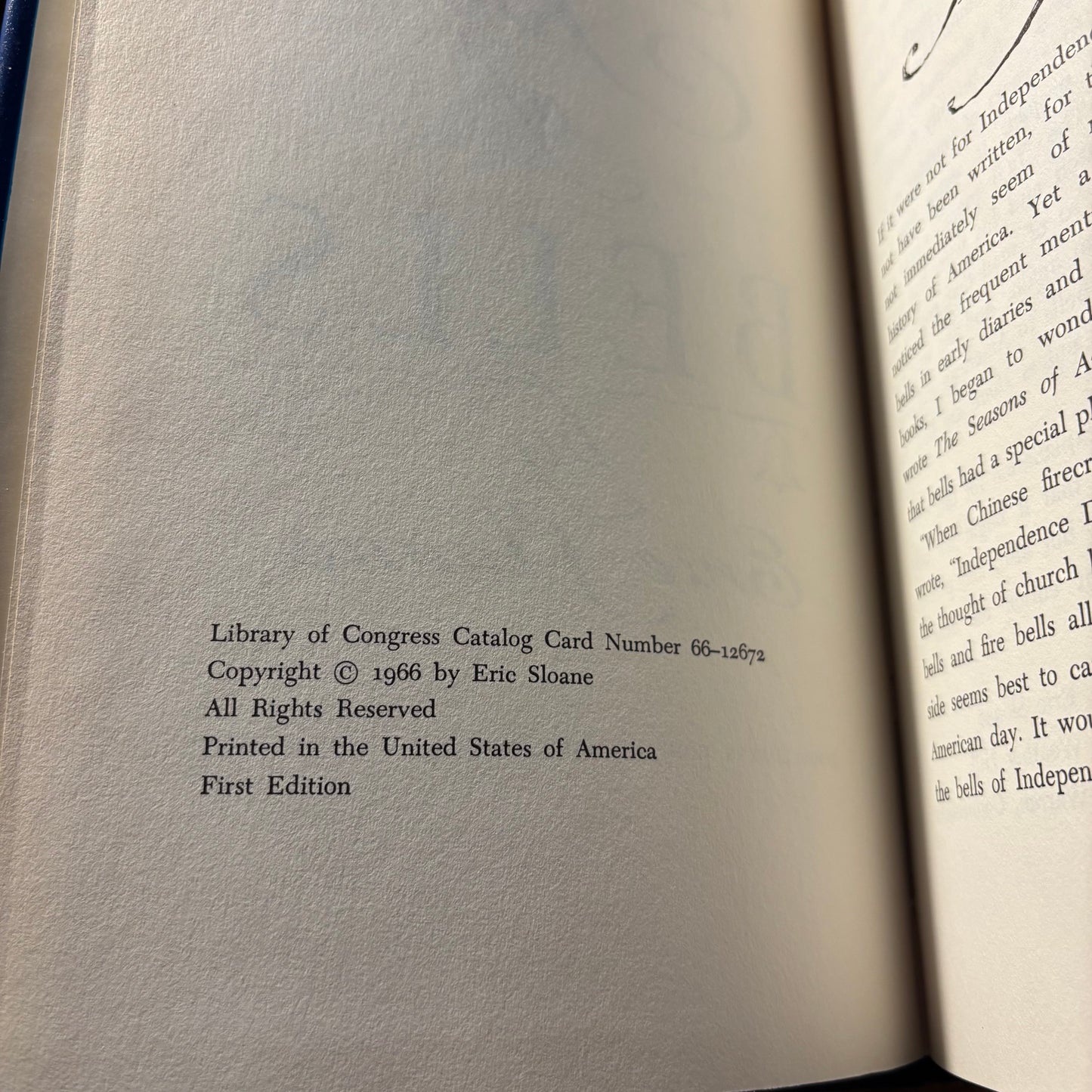 Eric Sloane - The Sound of Bells - Signed First Edition