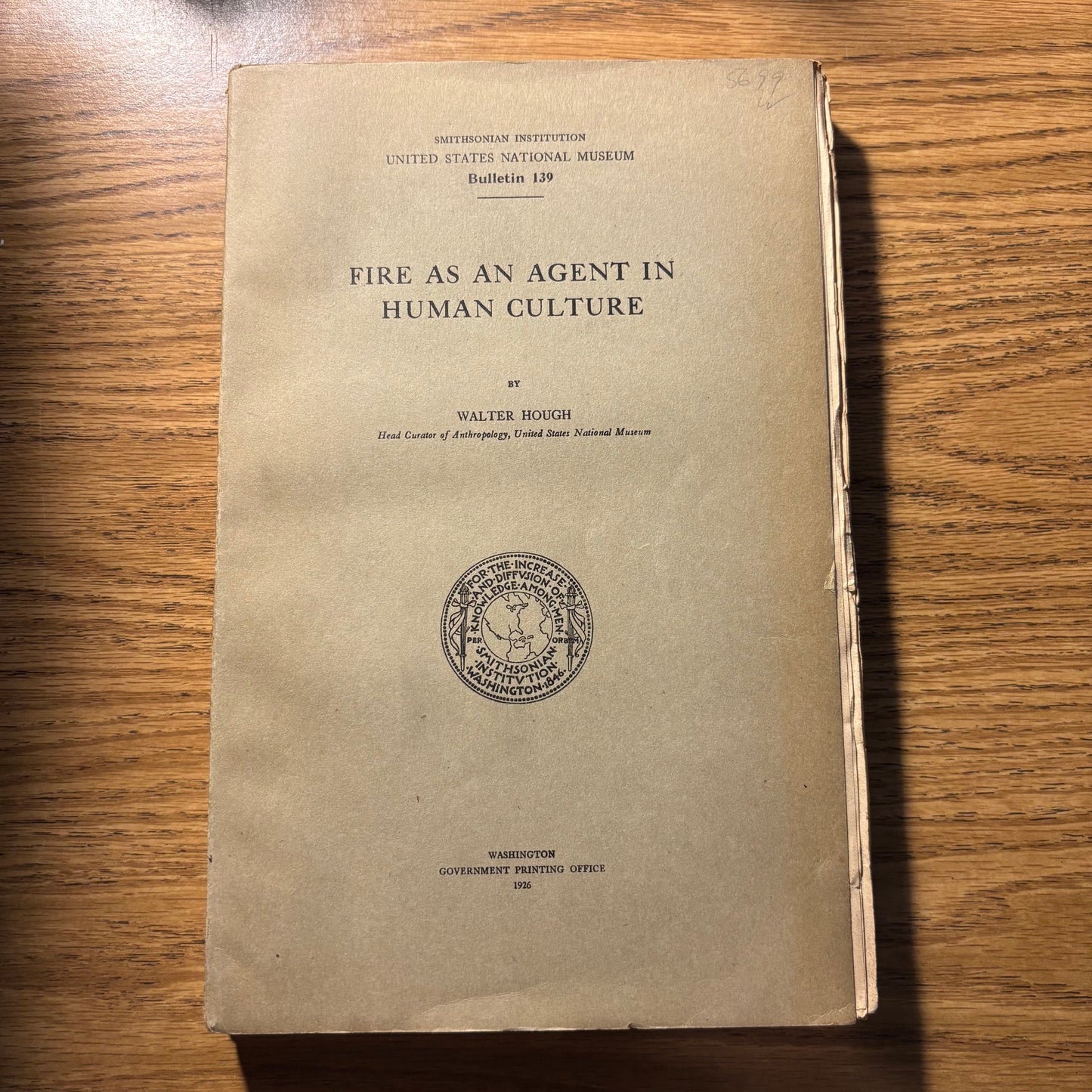 Walter Hough - Fire as an Agent in Human Culture
