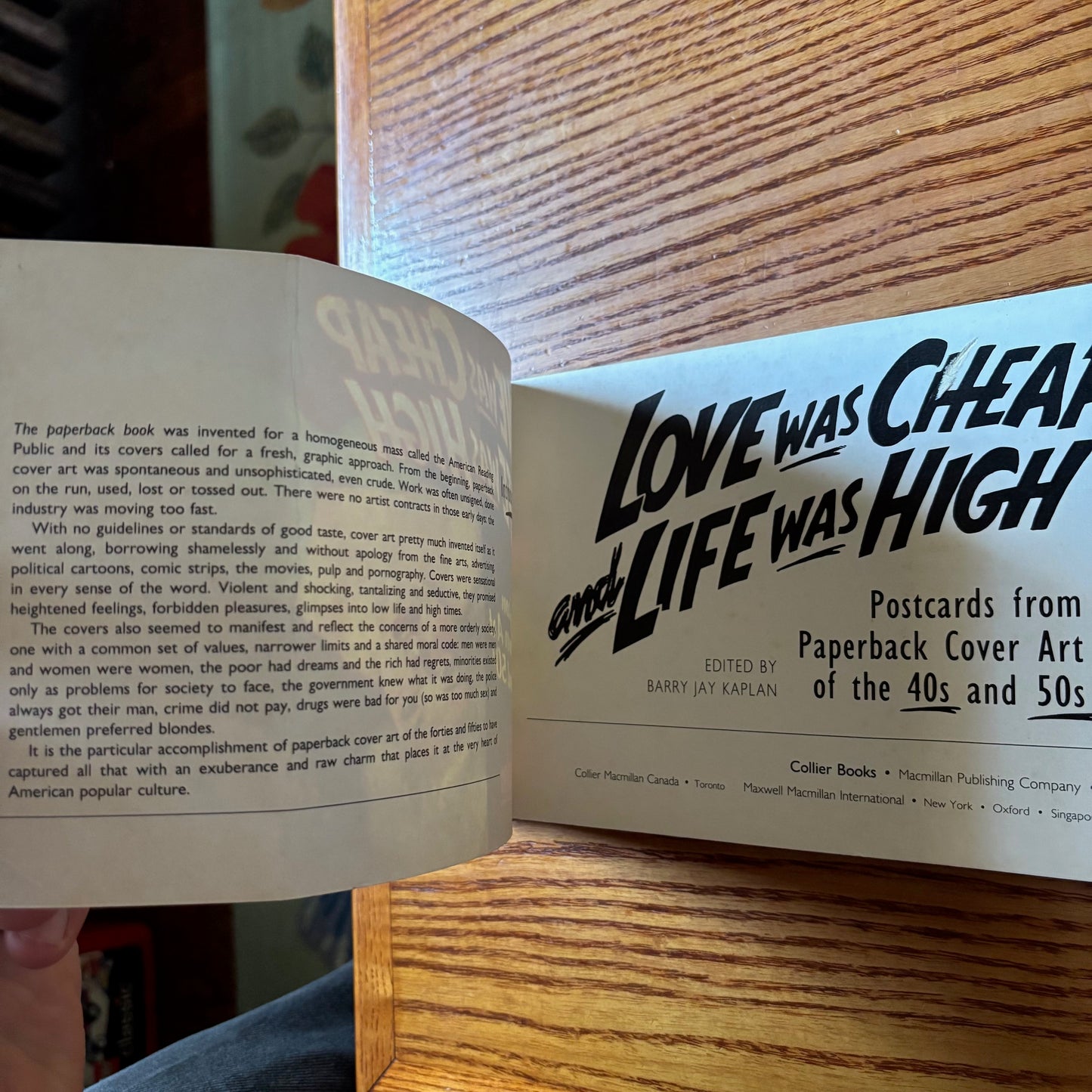 Barry Jay Kaplan, ed. - Love was Cheap and Life was High: Postcards from Paperback Cover Art of 40s and 50s