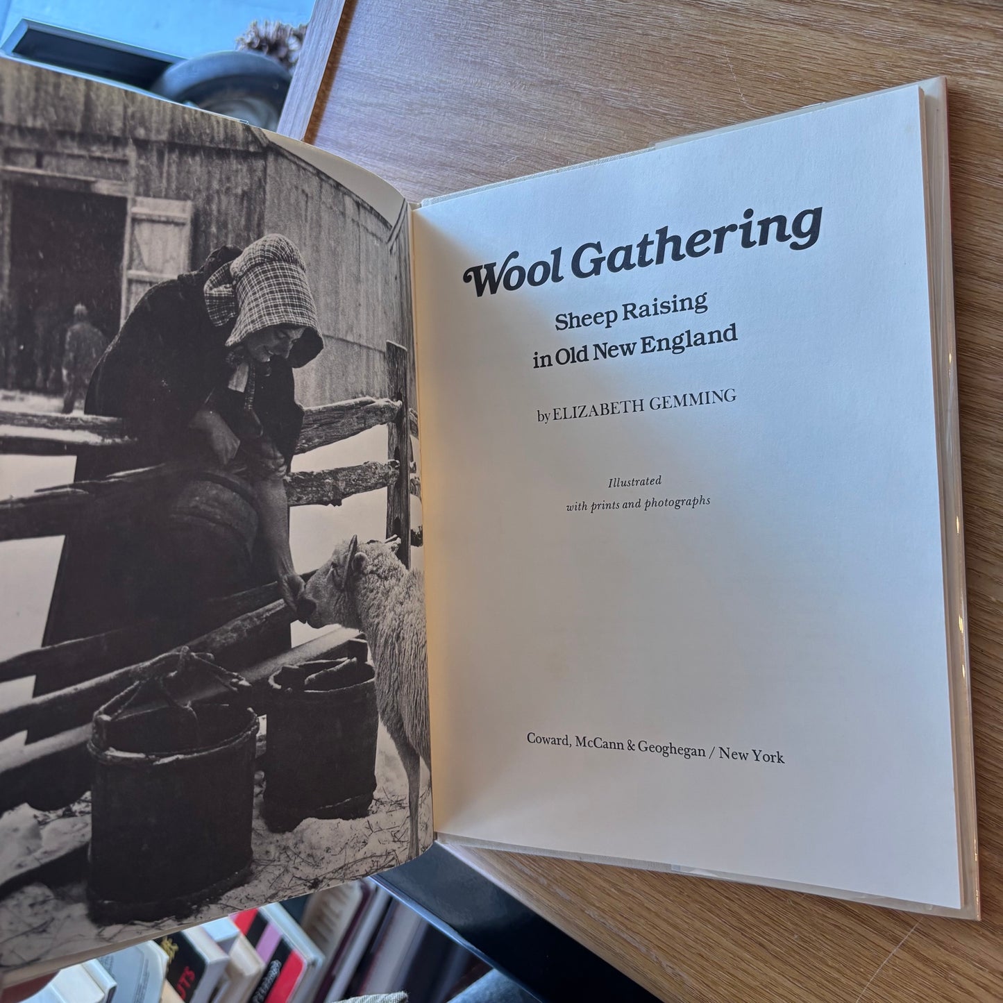 Elizabeth Gemming - Wool Gathering: Sheep Raising in Old New England - First Edition