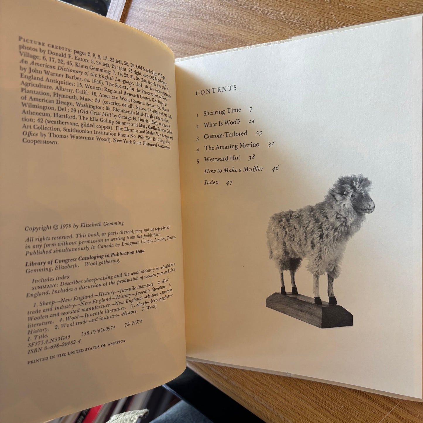 Elizabeth Gemming - Wool Gathering: Sheep Raising in Old New England - First Edition