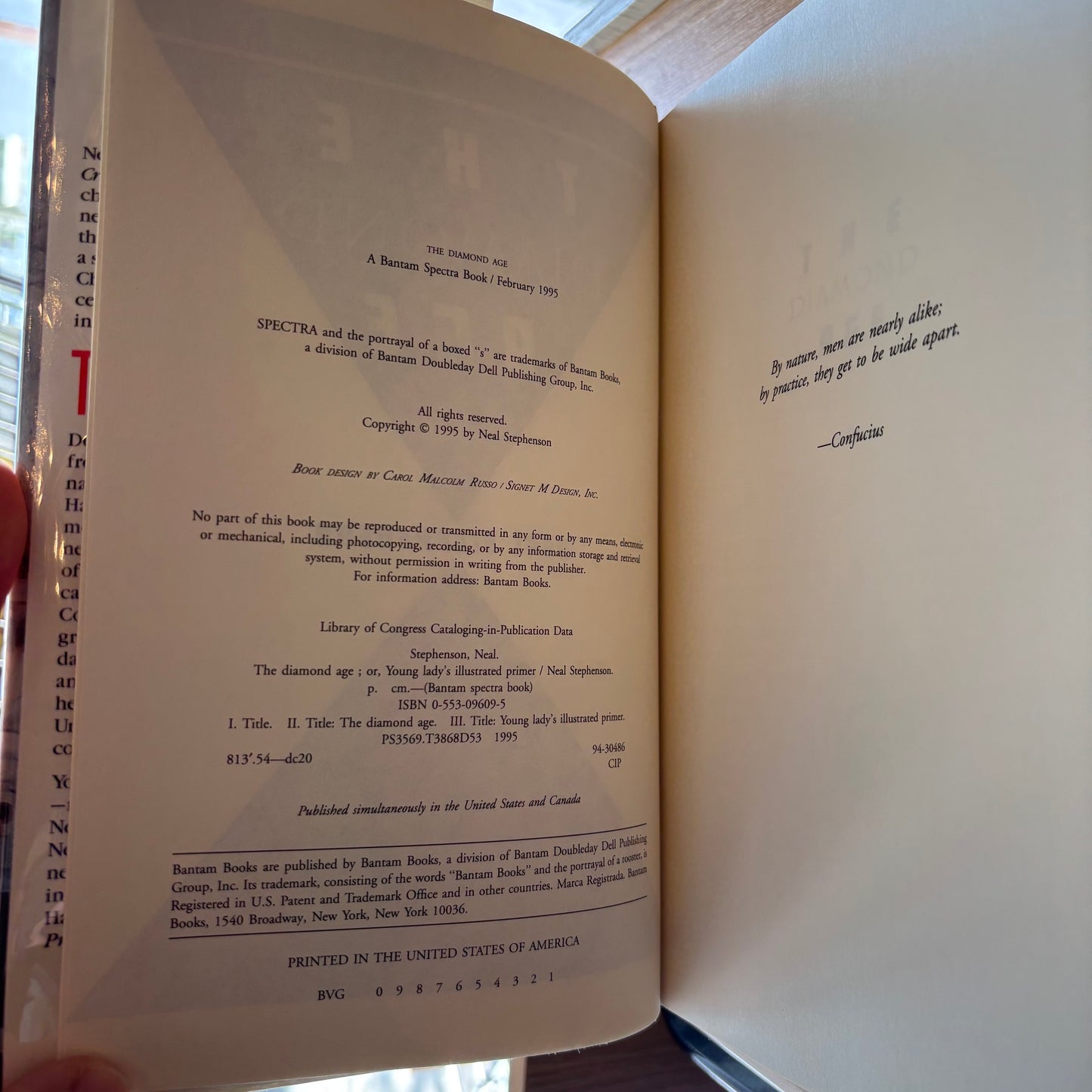 Neal Stephenson - The Diamond Age - First Edition