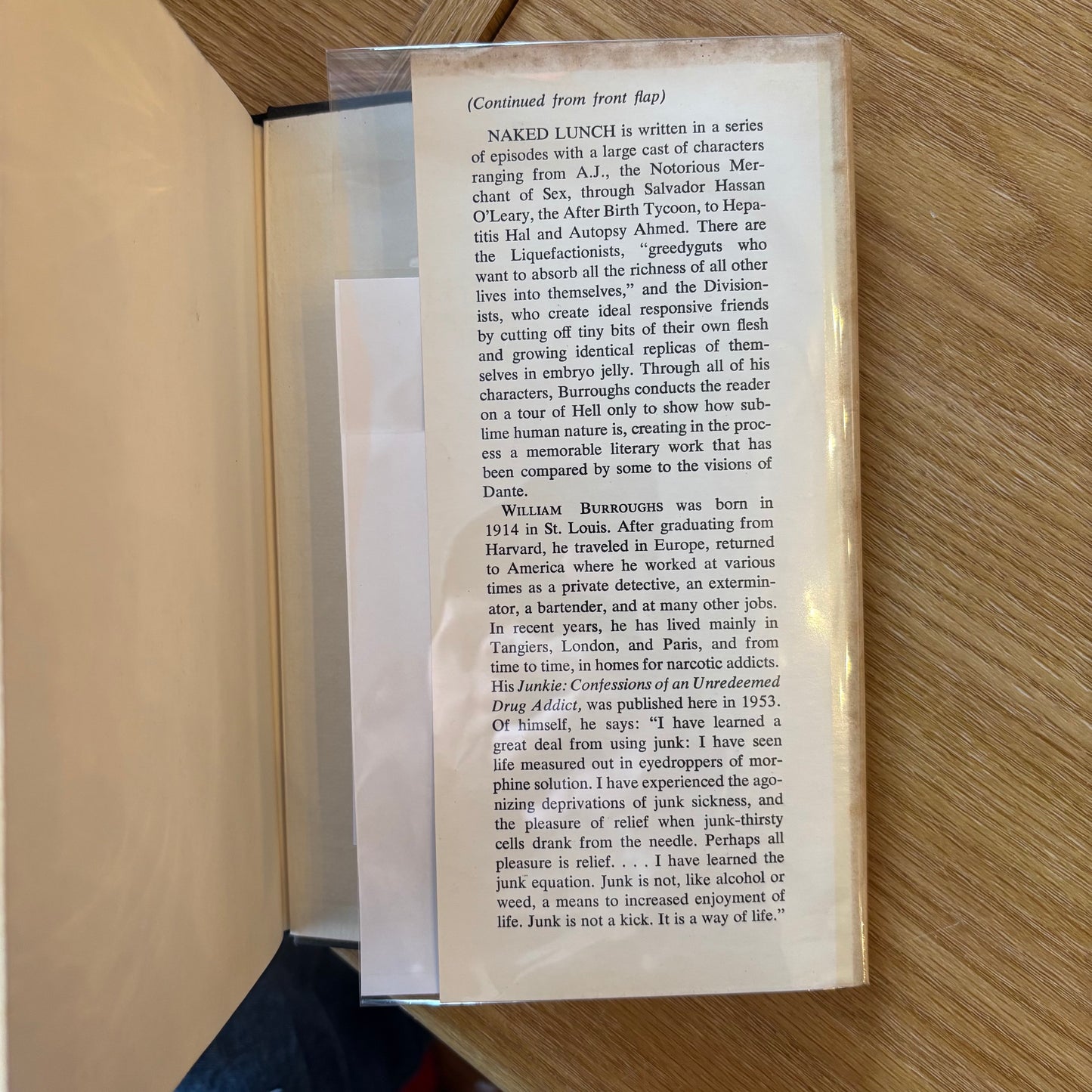 William S. Burroughs - Naked Lunch - First Edition