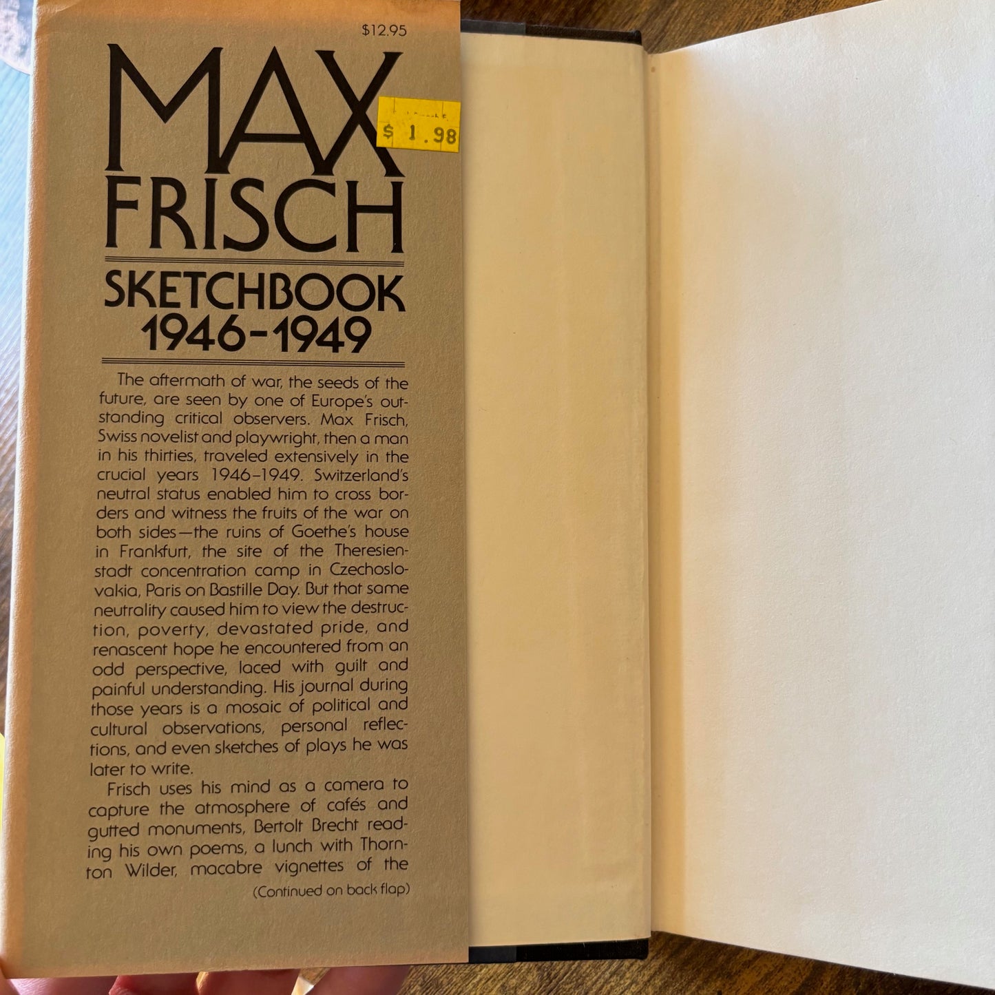 Max Frisch - Sketchbook 1946-1949