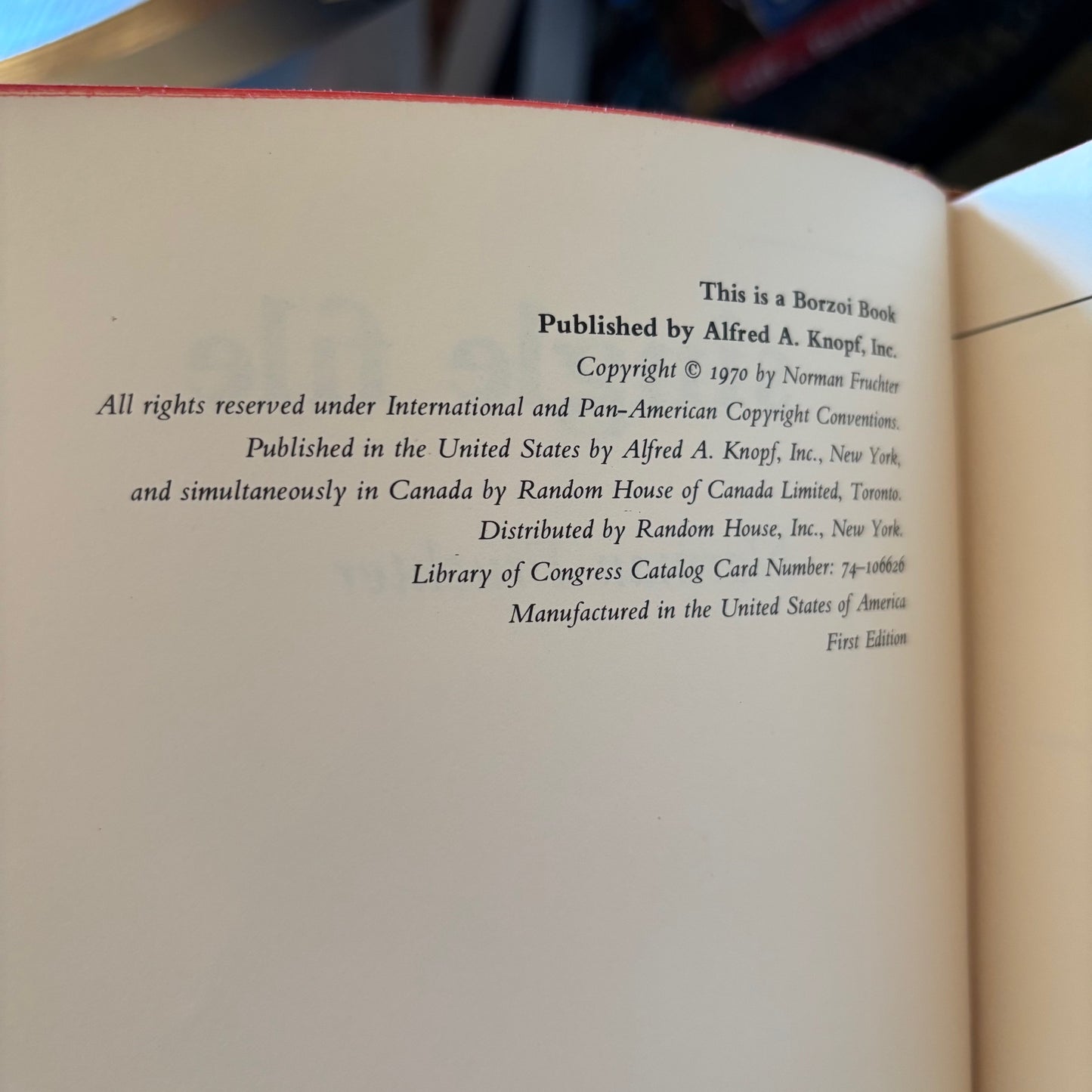 Norman Fruchter - Single File - First Edition
