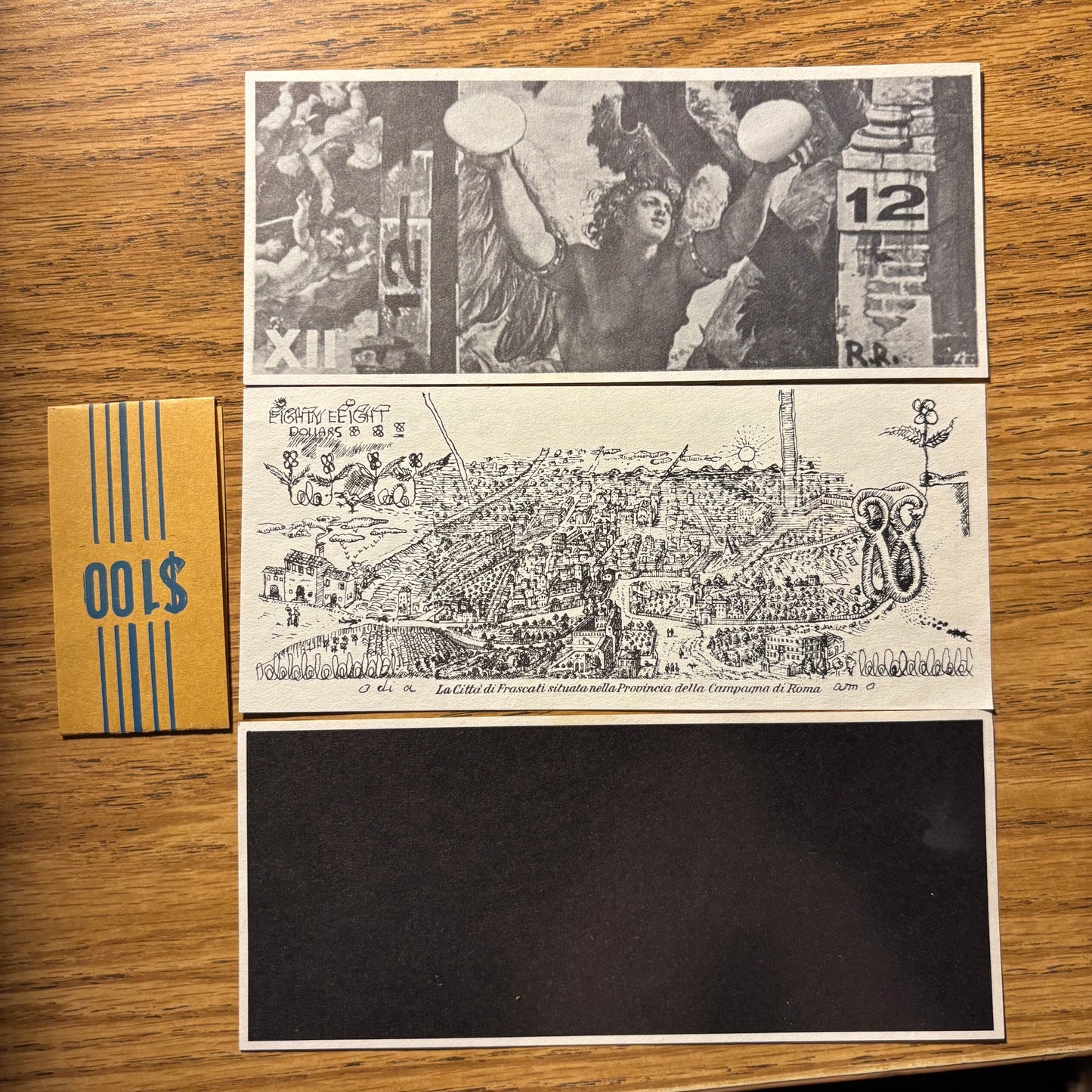 Andy Warhol Art Cash - 3 Bills by Andy Warhol, Robert Rauschenberg, and Marisol
