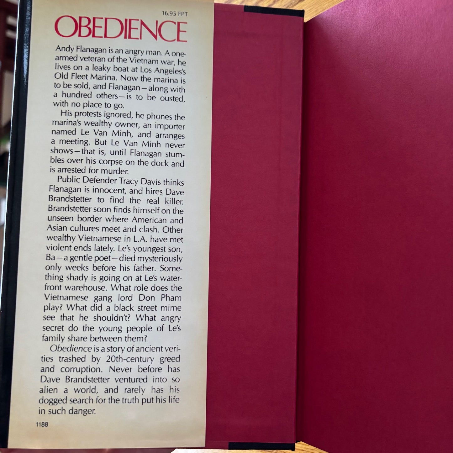 Joseph Hansen - Obedience - First Edition