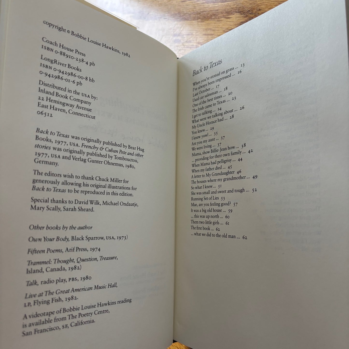Bobbie Louise Hawkins - Almost Everything - Signed Lettered Edition