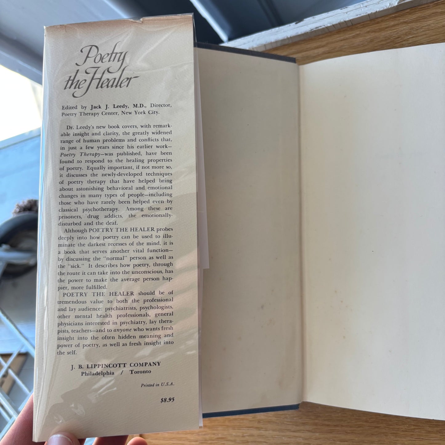 Jack J. Leedy, M.D., ed. - Poetry the Healer - First Edition