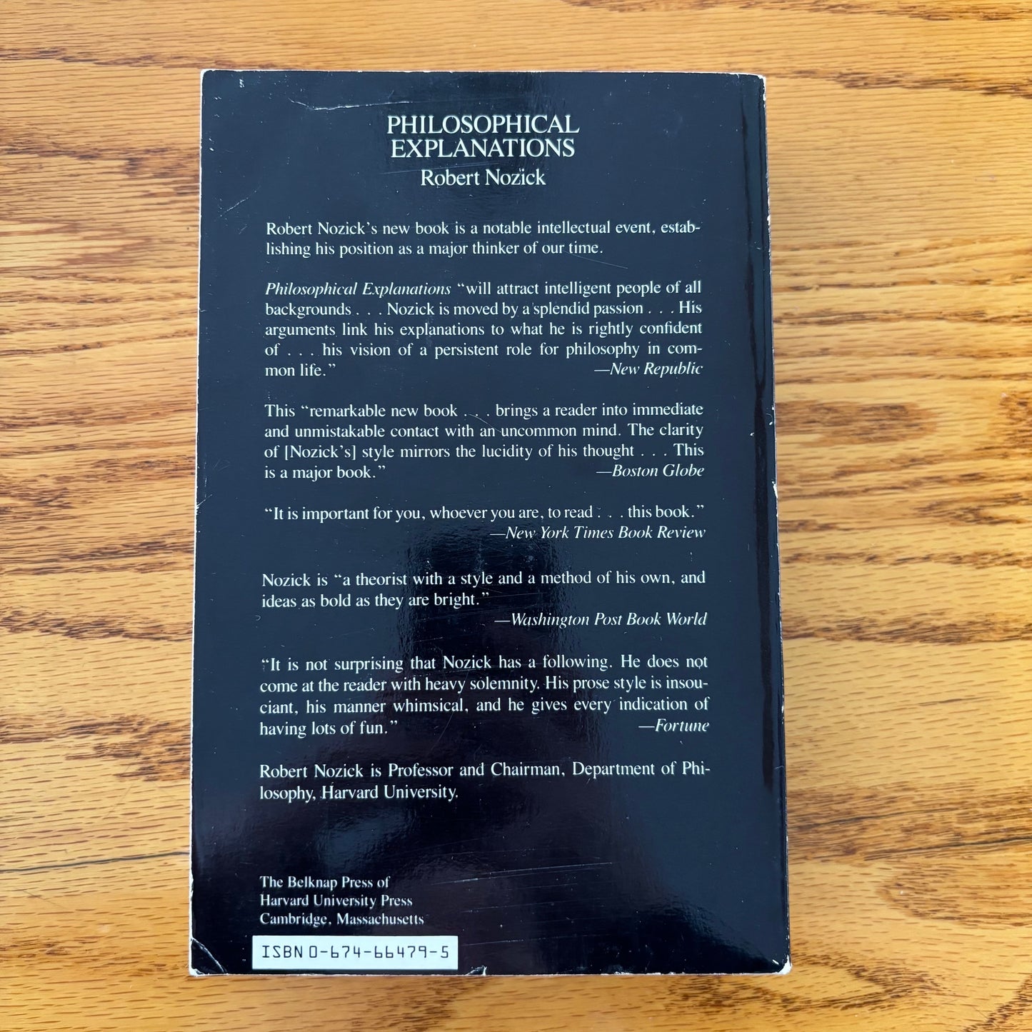 Robert Nozick - Philosophcial Explanations