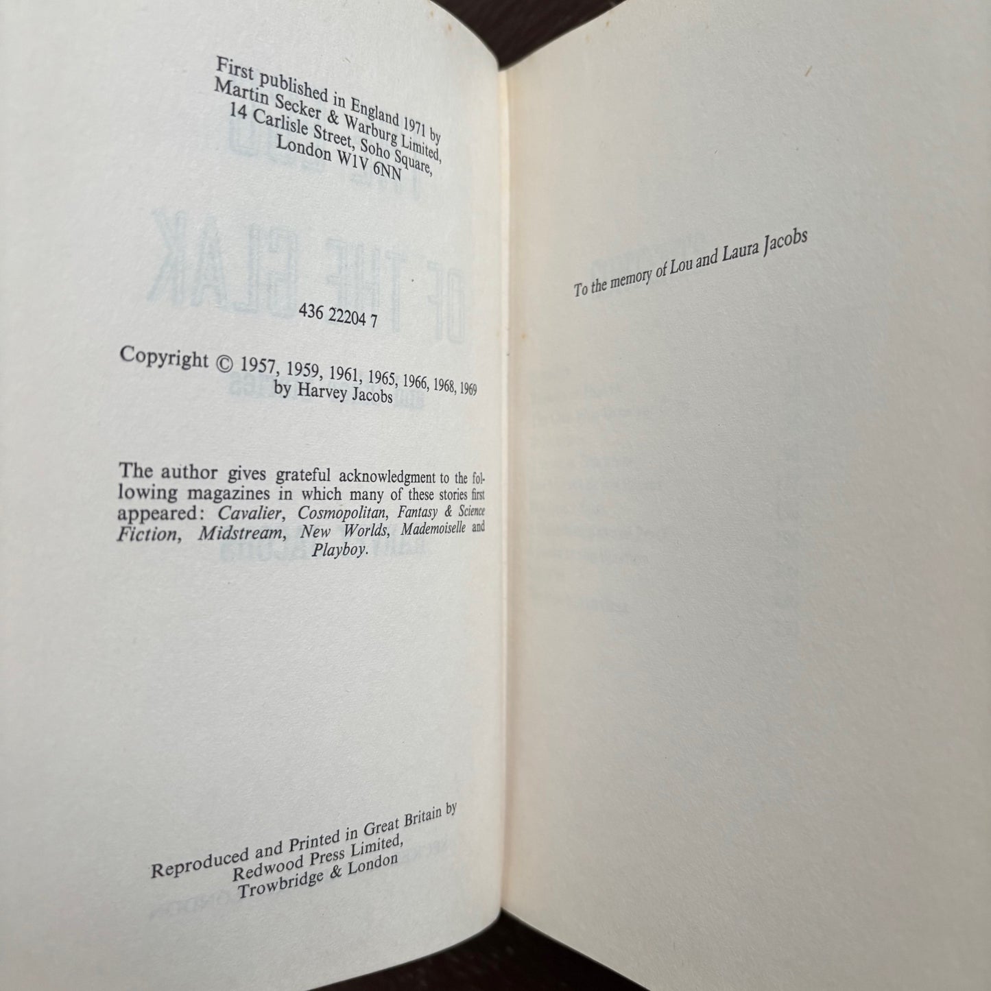 Harvey Jacobs - The Egg of the Glak - Signed to Robert Berks