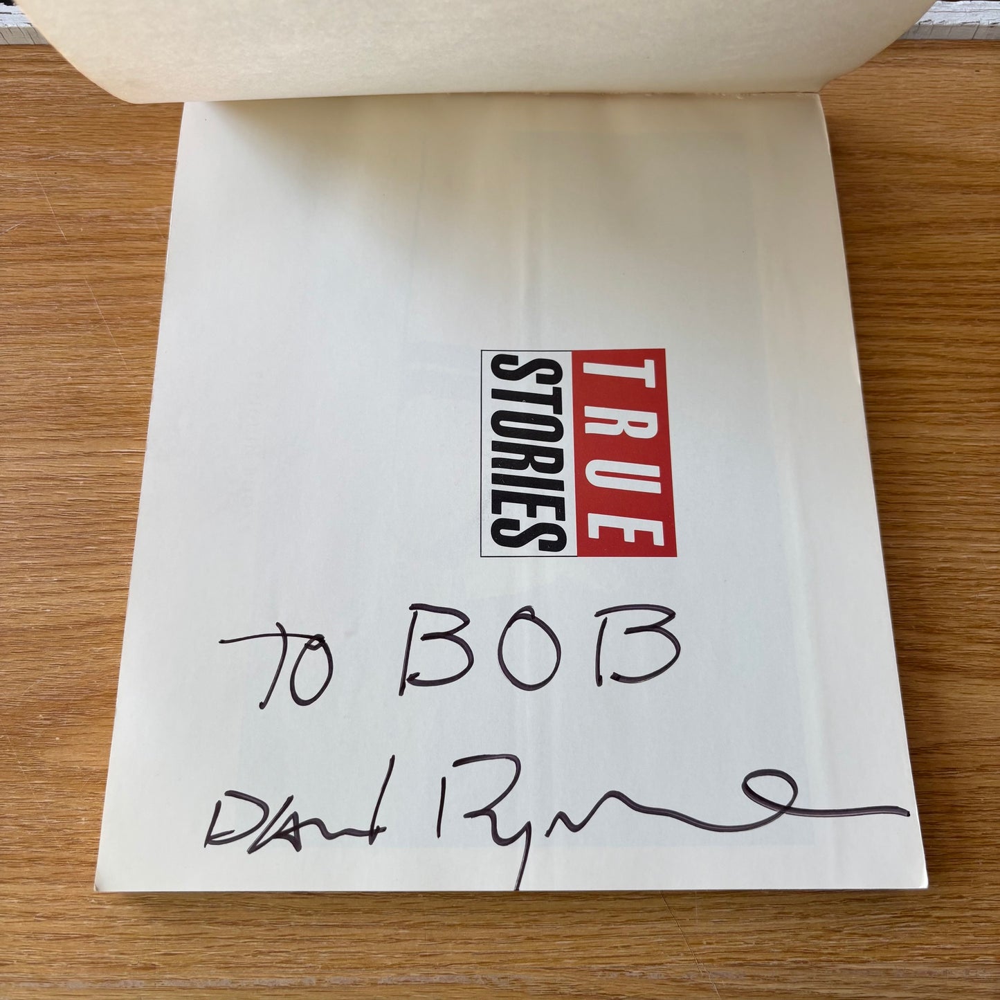 David Byrne - True Stories - Signed First Edition