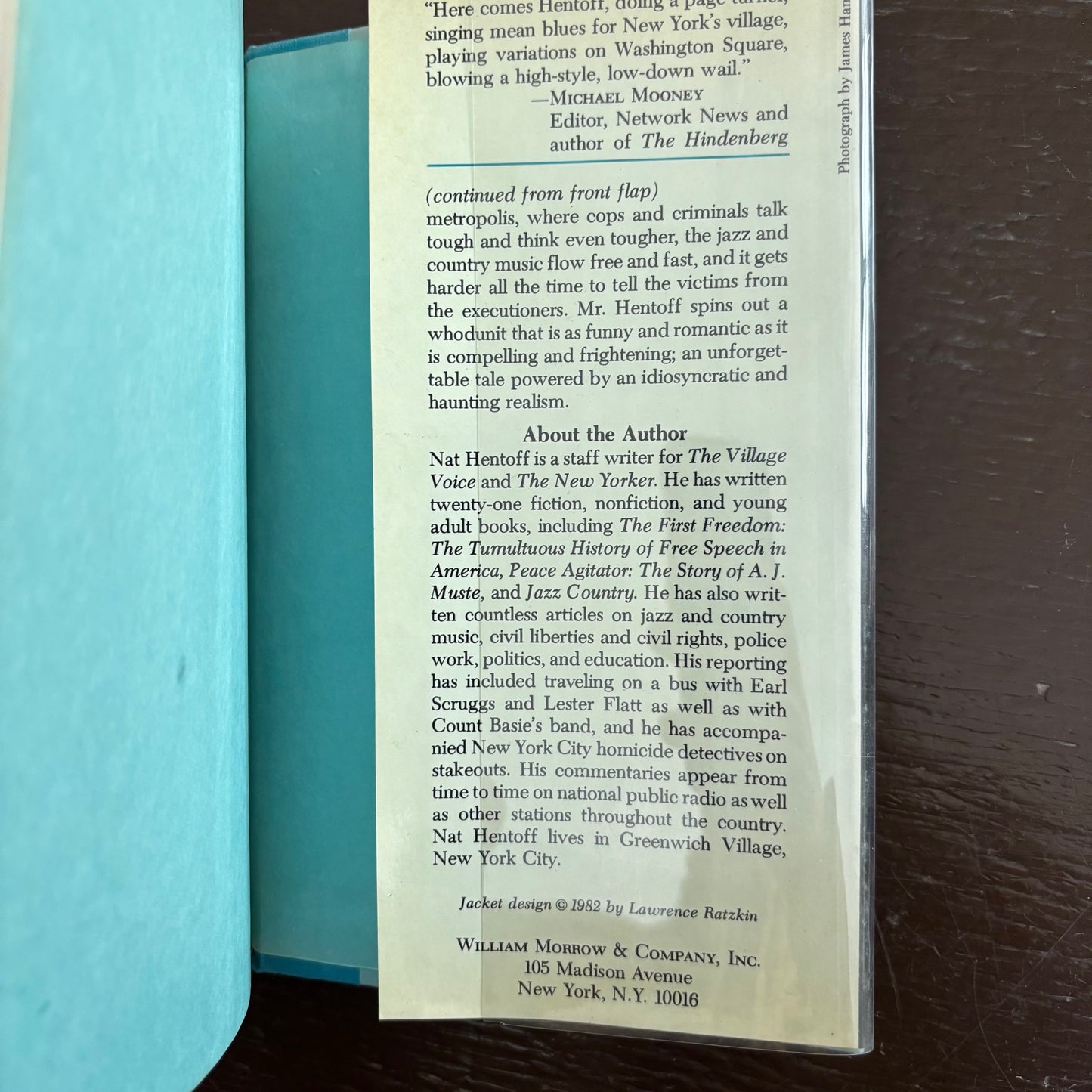 Nat Hentoff - Blues for Charlie Darwin - First Edition