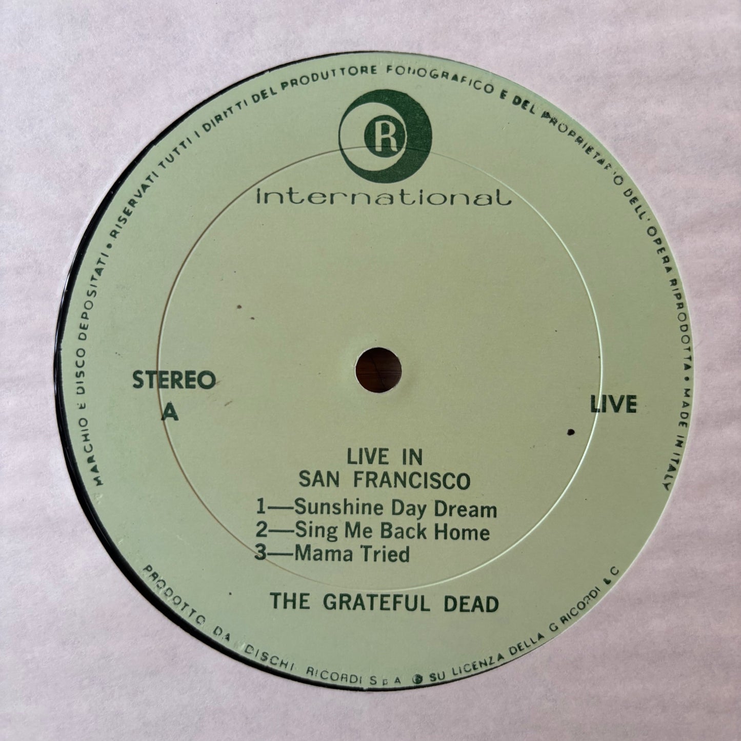 Grateful Dead - Live in San Francisco - Unofficial Italian Pressing