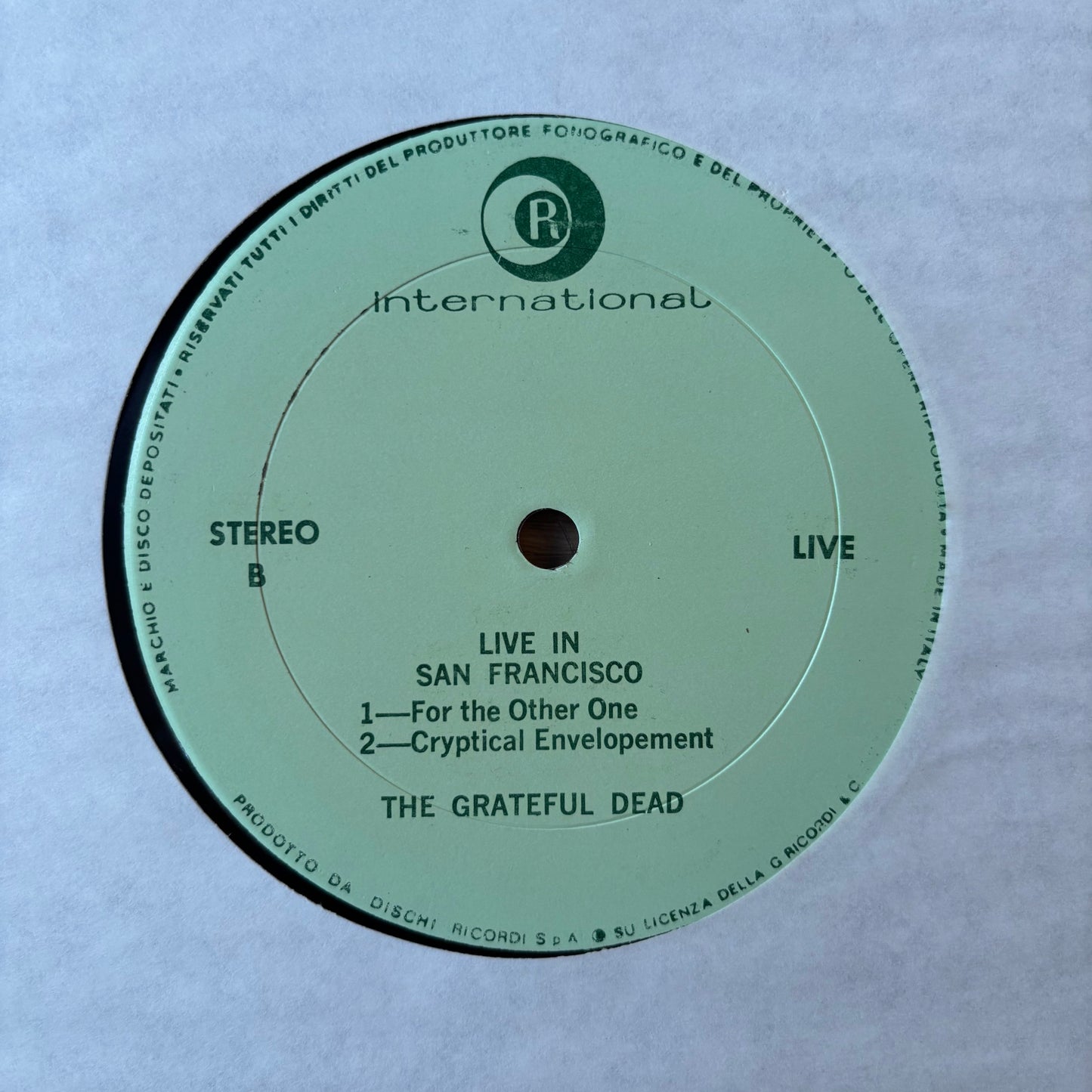 Grateful Dead - Live in San Francisco - Unofficial Italian Pressing