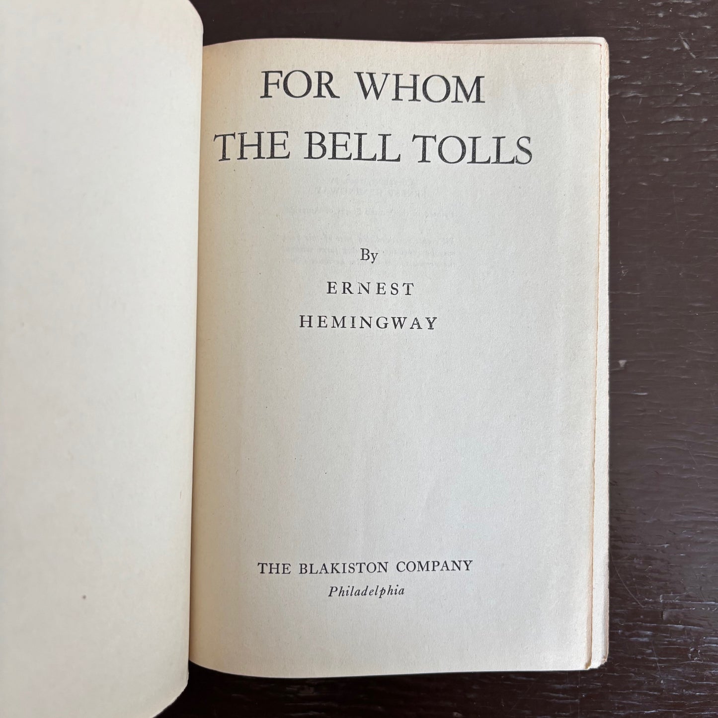 Ernest Hemingway - For Whom the Bell Tolls