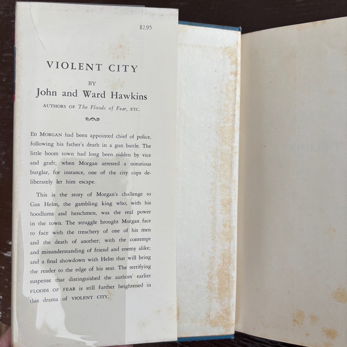 John & Ward Hawkins - Violent City - First Edition