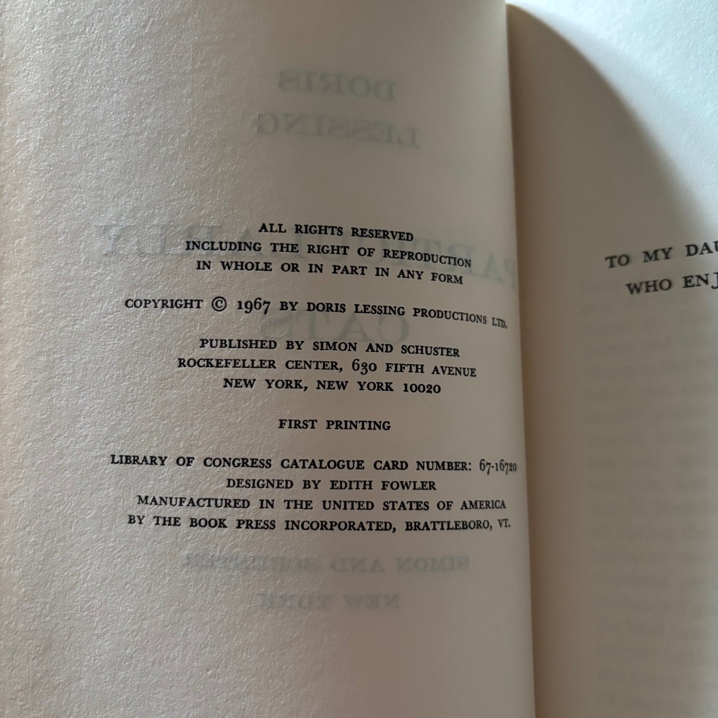 Doris Lessing - Particularly Cats - First Edition