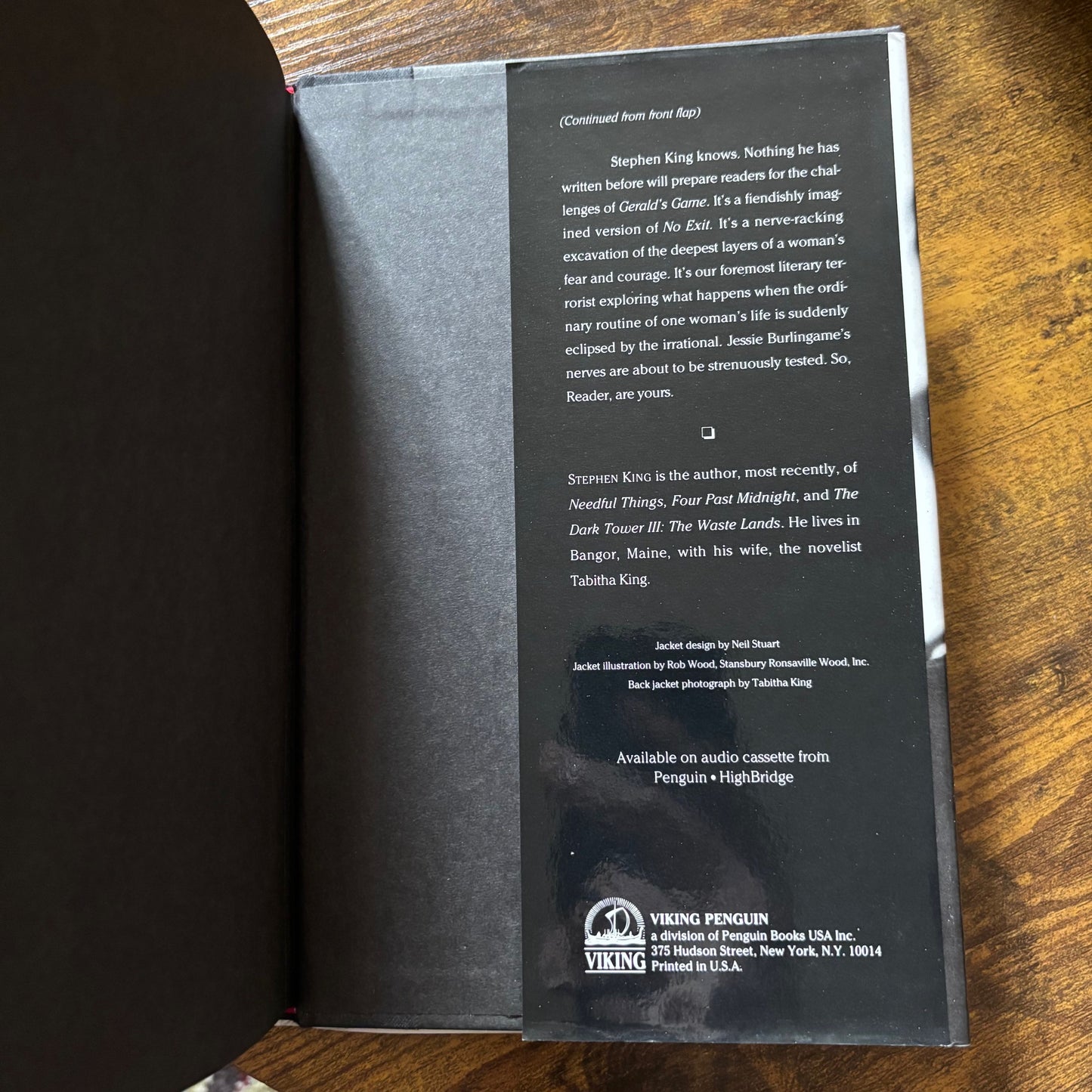 Stephen King - Gerald's Game - First Edition