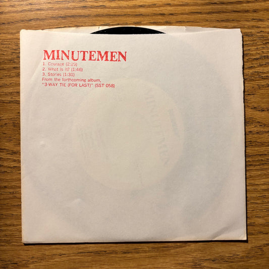 Minutemen - Courage - Promotional Pressing